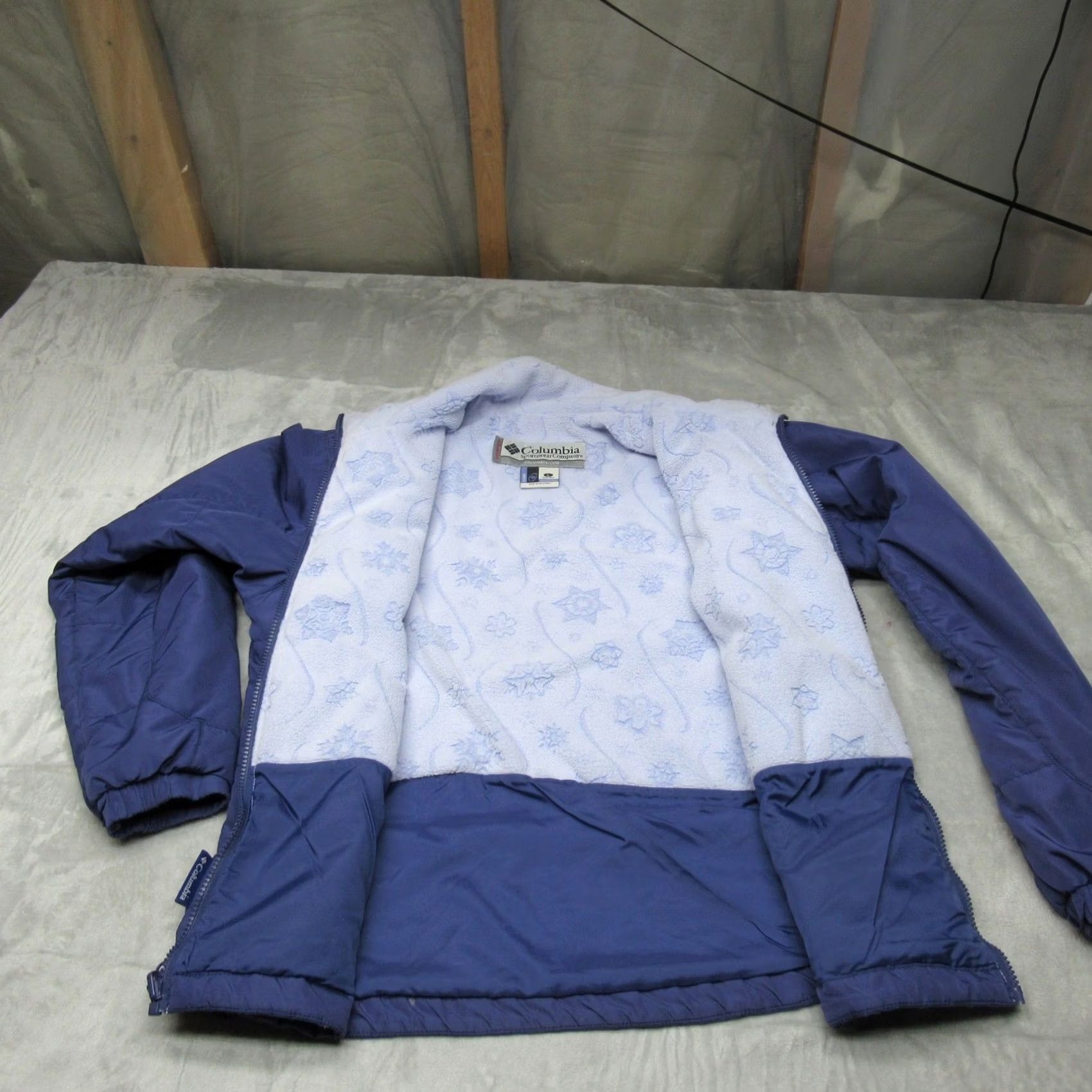 Vintage VINTAGE? No. Columbia Jacket Womens Large Blue Vertex Interchange Insulated Fleece Lined Wind Size L / US 10 / IT 46 - 2 Thumbnail