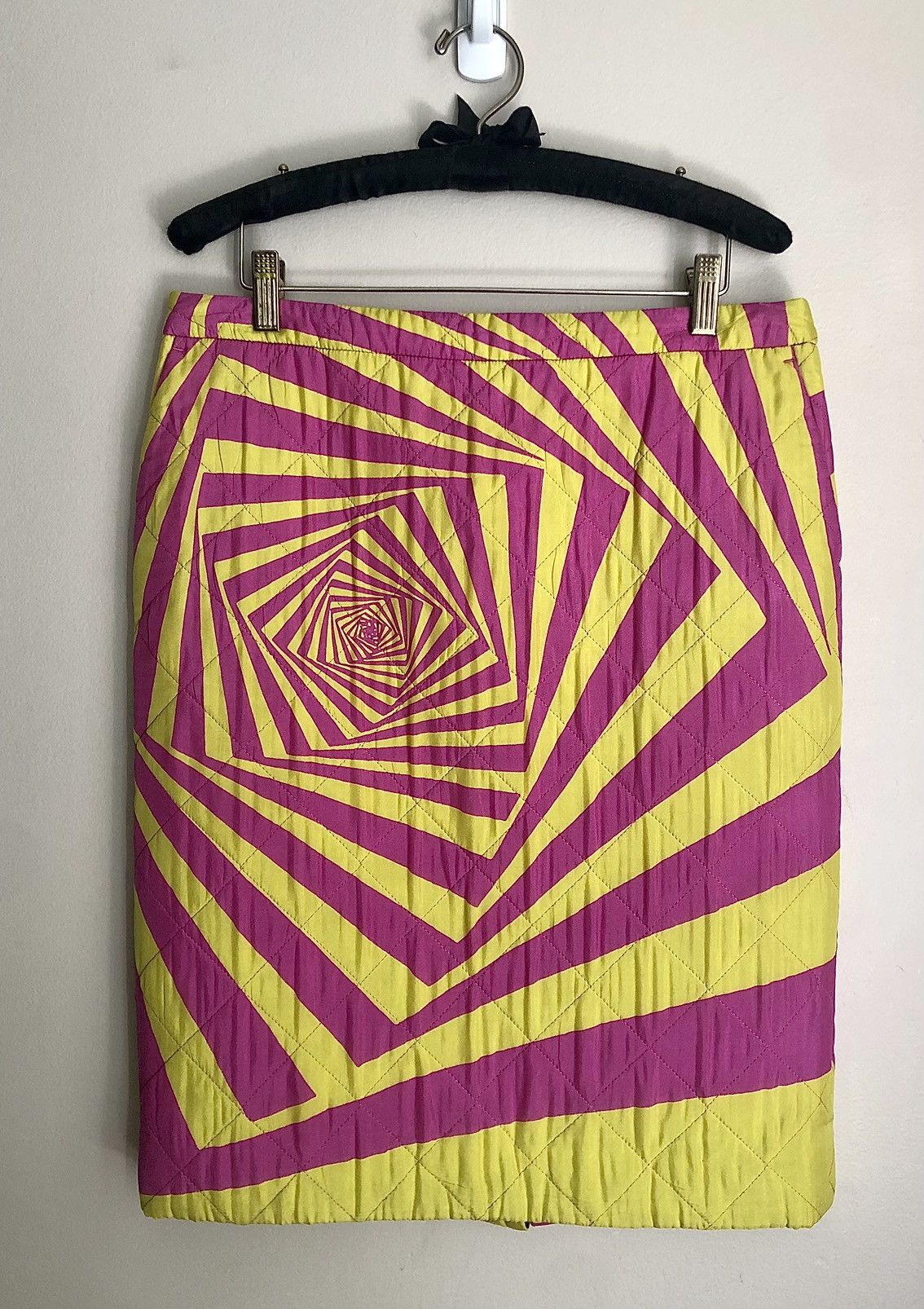 Dries Van Noten Runway AW14 Quilted Psychedelic Skirt