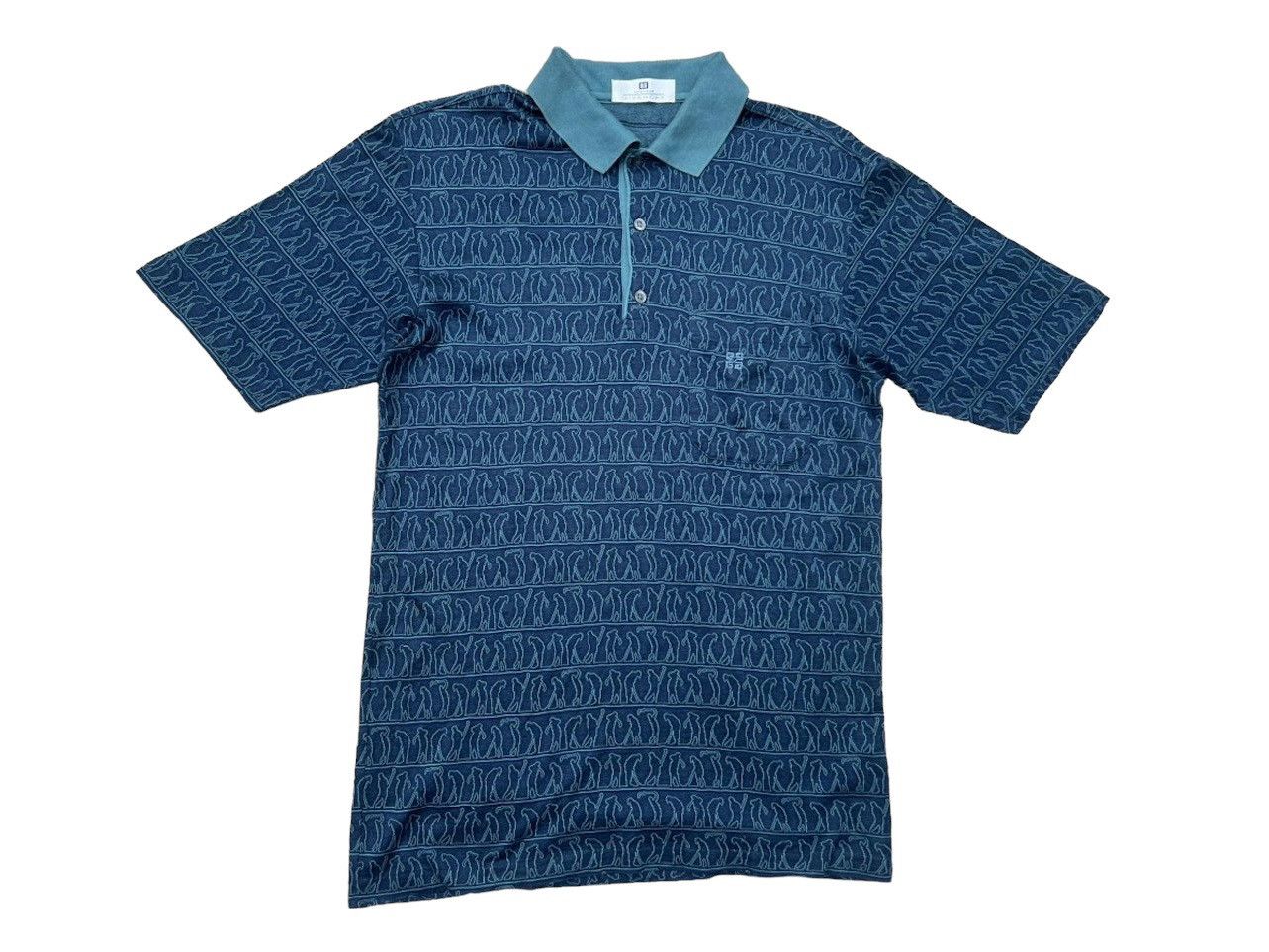 Vintage Monsieur Givenchy Italy " Art of Golfing " Polo Shirt Size US S / EU 44-46 / 1 - 1 Thumbnail