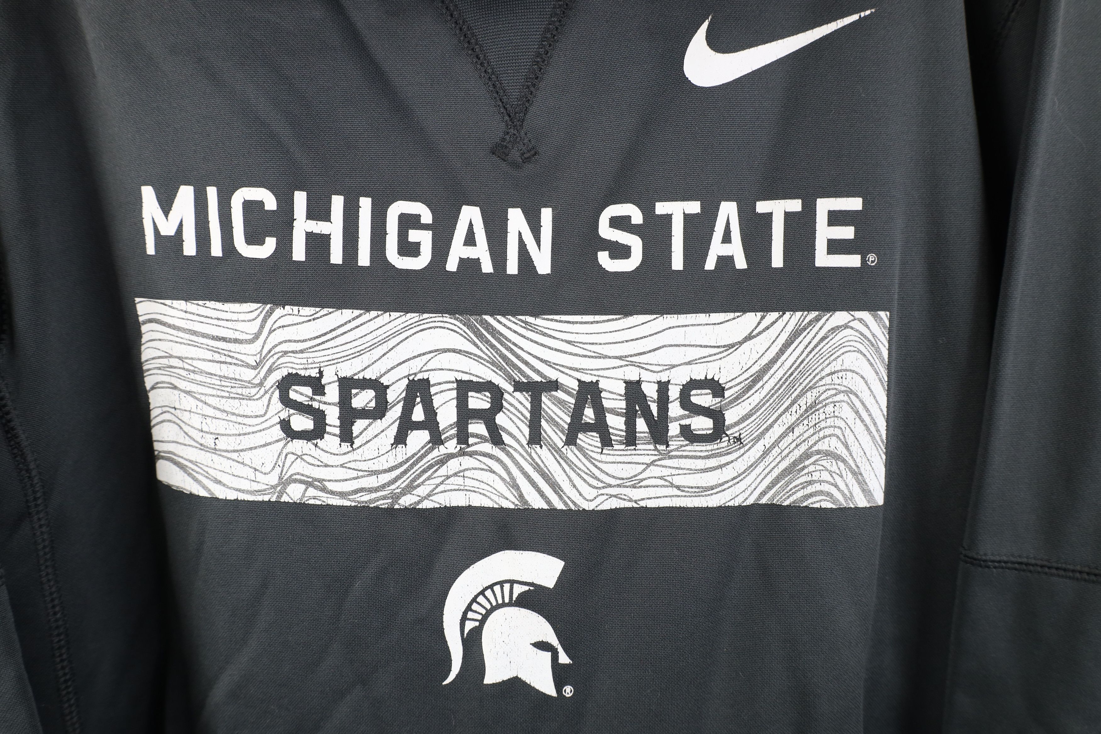 Nike Nike Spell Out Michigan State University Hoodie Sweatshirt Size US S / EU 44-46 / 1 - 4 Thumbnail