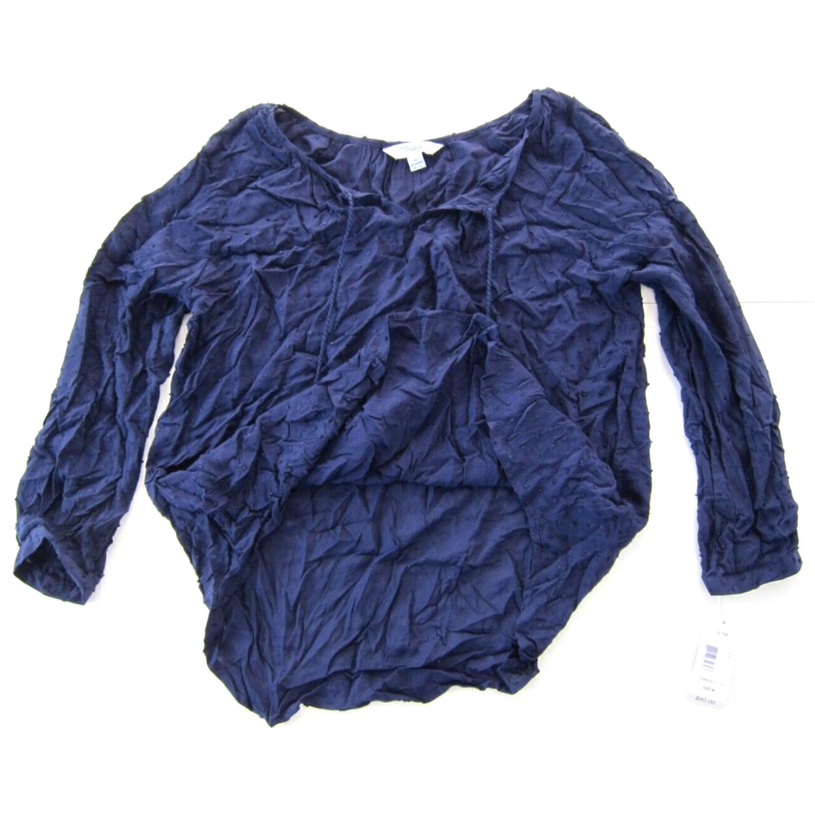 Greats NWT Great Northwest Indigo 100% Rayon Blue Long Sleeve Tunic Peasant Blouse M Size M / US 6-8 / IT 42-44 - 4 Thumbnail