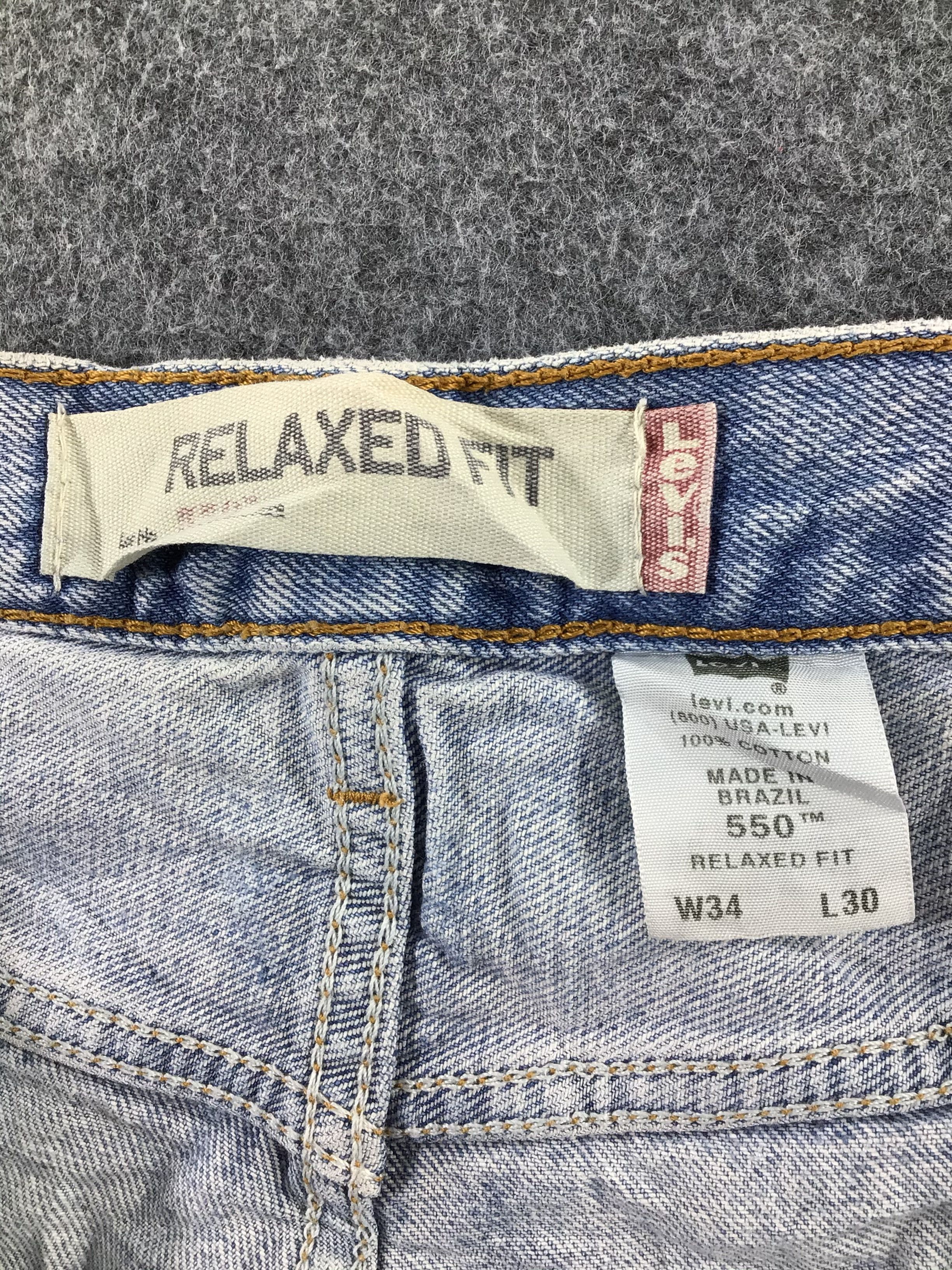 Levi's Vintage Levis 550 Jeans Medium Wash Denim KJ190 Size US 34 / EU 50 - 9 Thumbnail