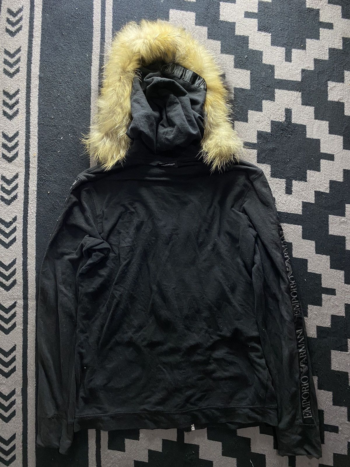 Emporio Armani × If Six Was Nine × Japanese Brand 2000s emporio armani faux fur hoodie Size US M / EU 48-50 / 2 - 2 Thumbnail