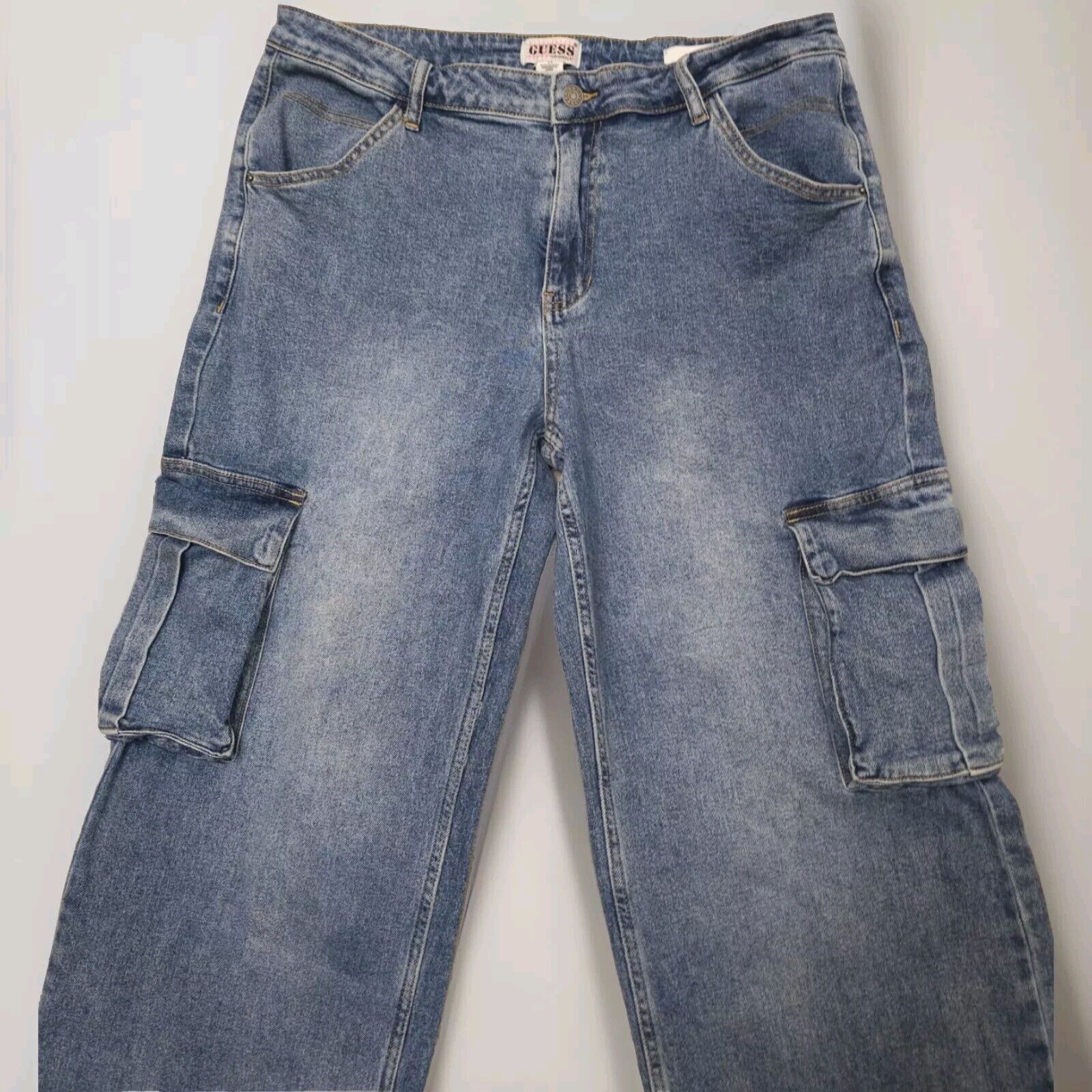 Guess Guess VTG 90s Cargo Pants Baggy Wide-leg Grunge 33 (36×30) Size US 33 - 3 Thumbnail