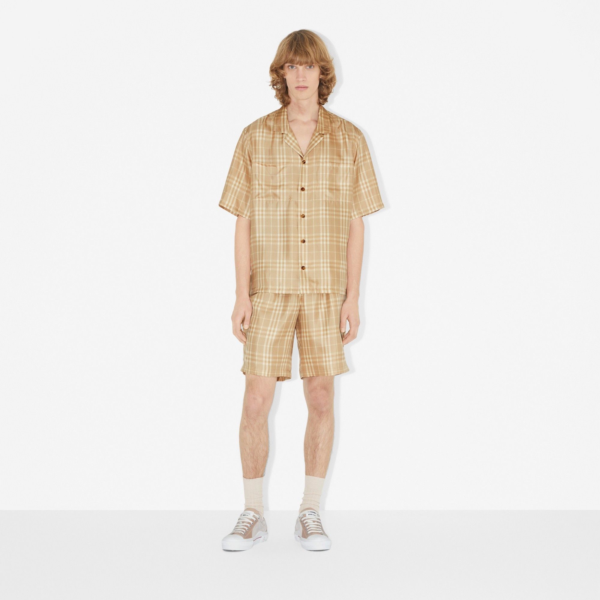 Burberry o1y0426 Checked Shirt in Beige Size US S / EU 44-46 / 1 - 2 Thumbnail