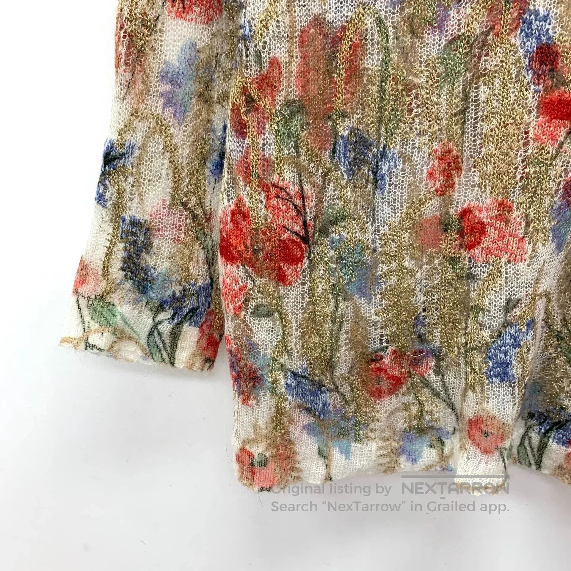 Dior multicolor floral knit sweater by dior. Size US S / EU 44-46 / 1 - 4 Thumbnail