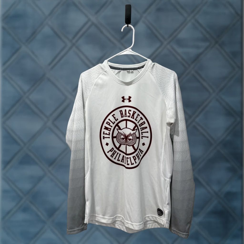 Under Armour Under Armour Long Sleeve Shirt Men M White Team Issued Basketball Pullover" Size US M / EU 48-50 / 2 - 1 Thumbnail