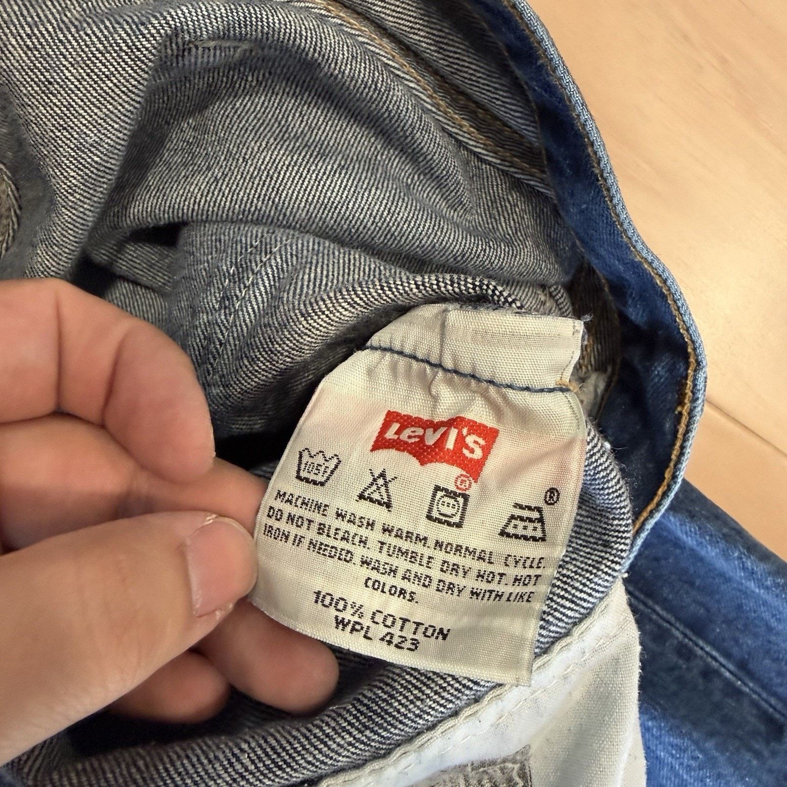Levi's × Vintage Vintage Levis 501 Jeans 30 Blue Straight Leg Denim Women Size US 30 / EU 46 - 9 Thumbnail