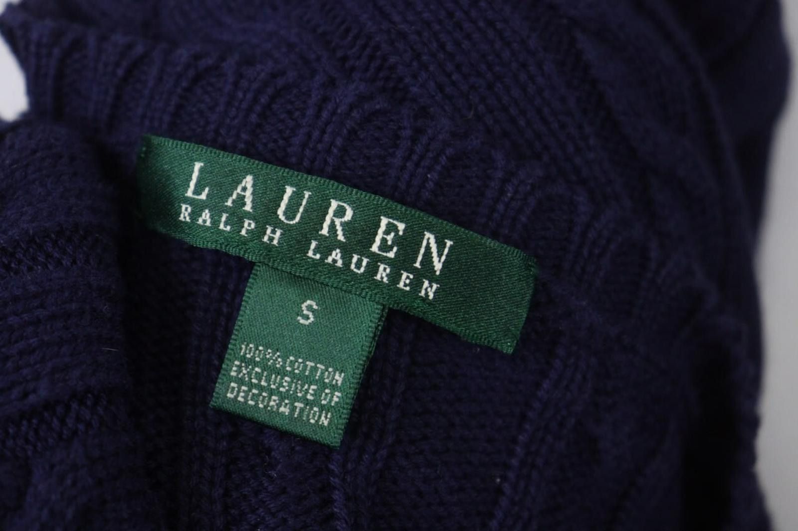 Lauren Ralph Lauren Lauren Ralph Lauren Navy Cotton Knit Pullover Sweater Size S Size S / US 4 / IT 40 - 12 Thumbnail