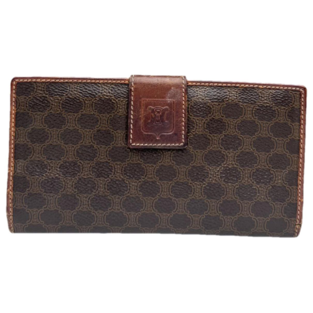 Celine Triomphe Brown Leather Wallet Size ONE SIZE - 1 Thumbnail