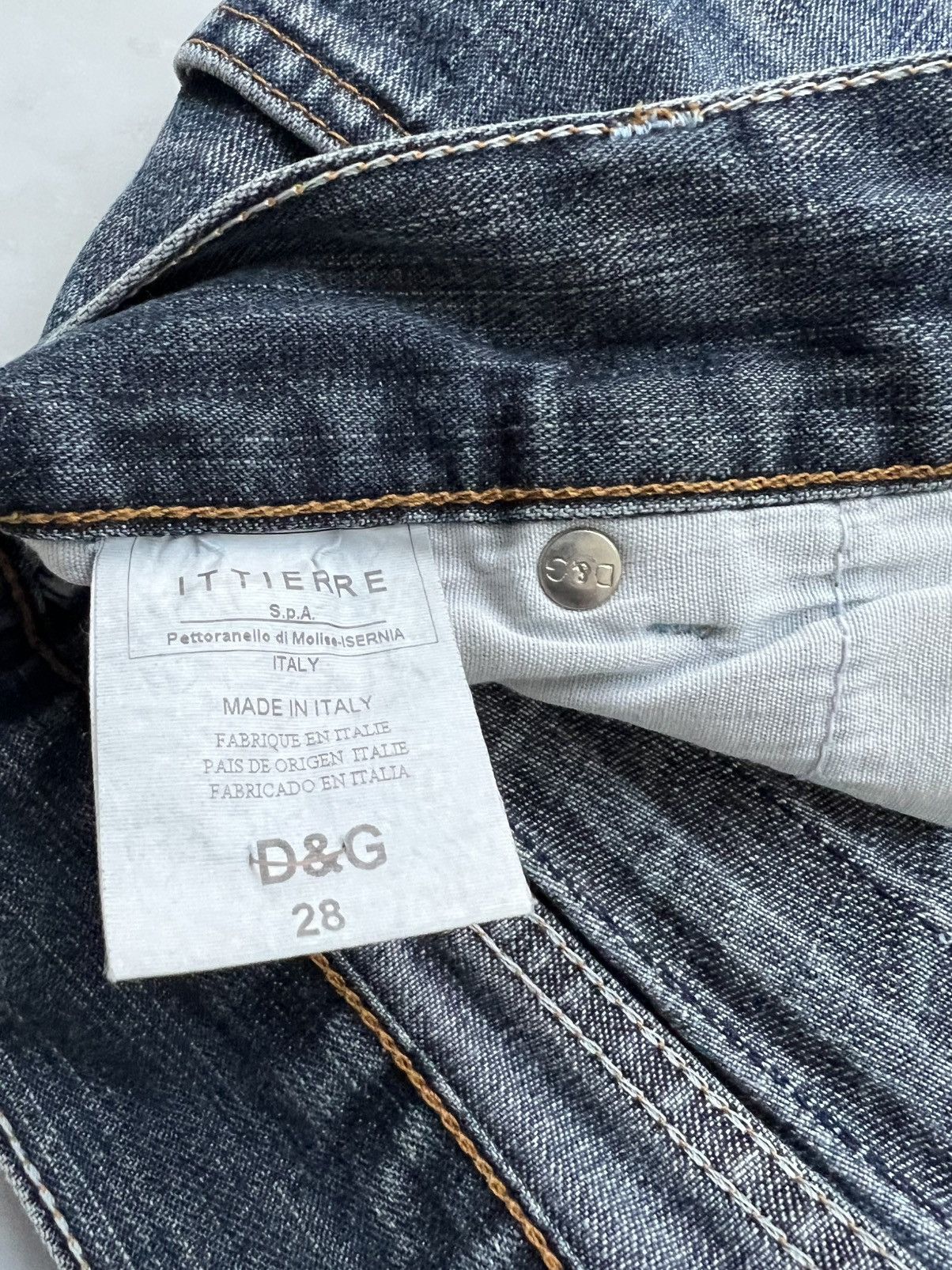 Dolce & Gabbana Jeans D&G Dolce & Gabbana Vintage Y2K – metal logo Size 27" / US 4 / IT 40 - 8 Thumbnail