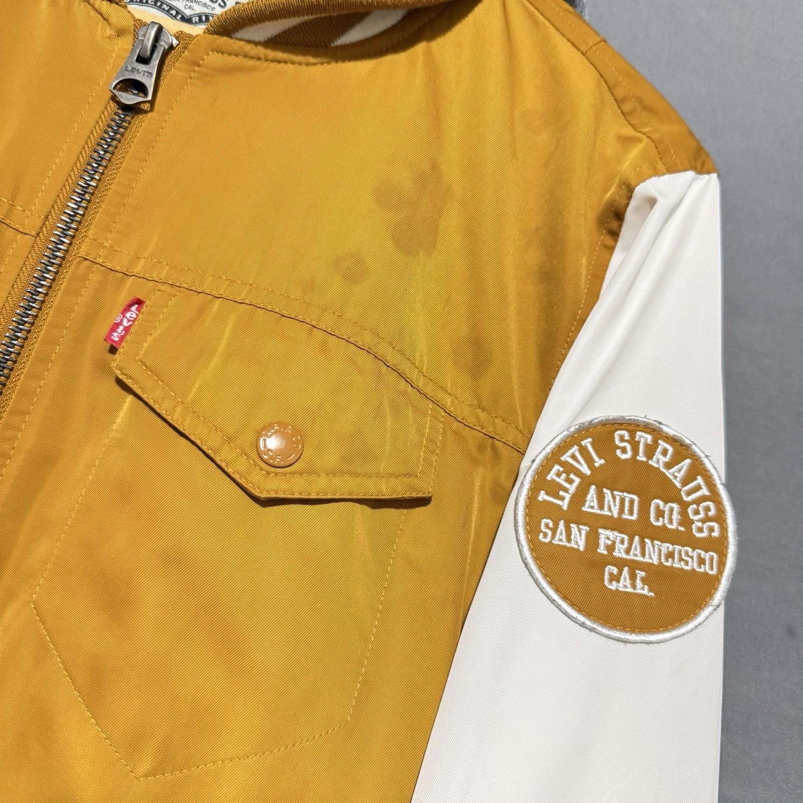 Levi's Levi’s Hooded Jacket Mustard Full Zip S Men’s Size US S / EU 44-46 / 1 - 11 Thumbnail