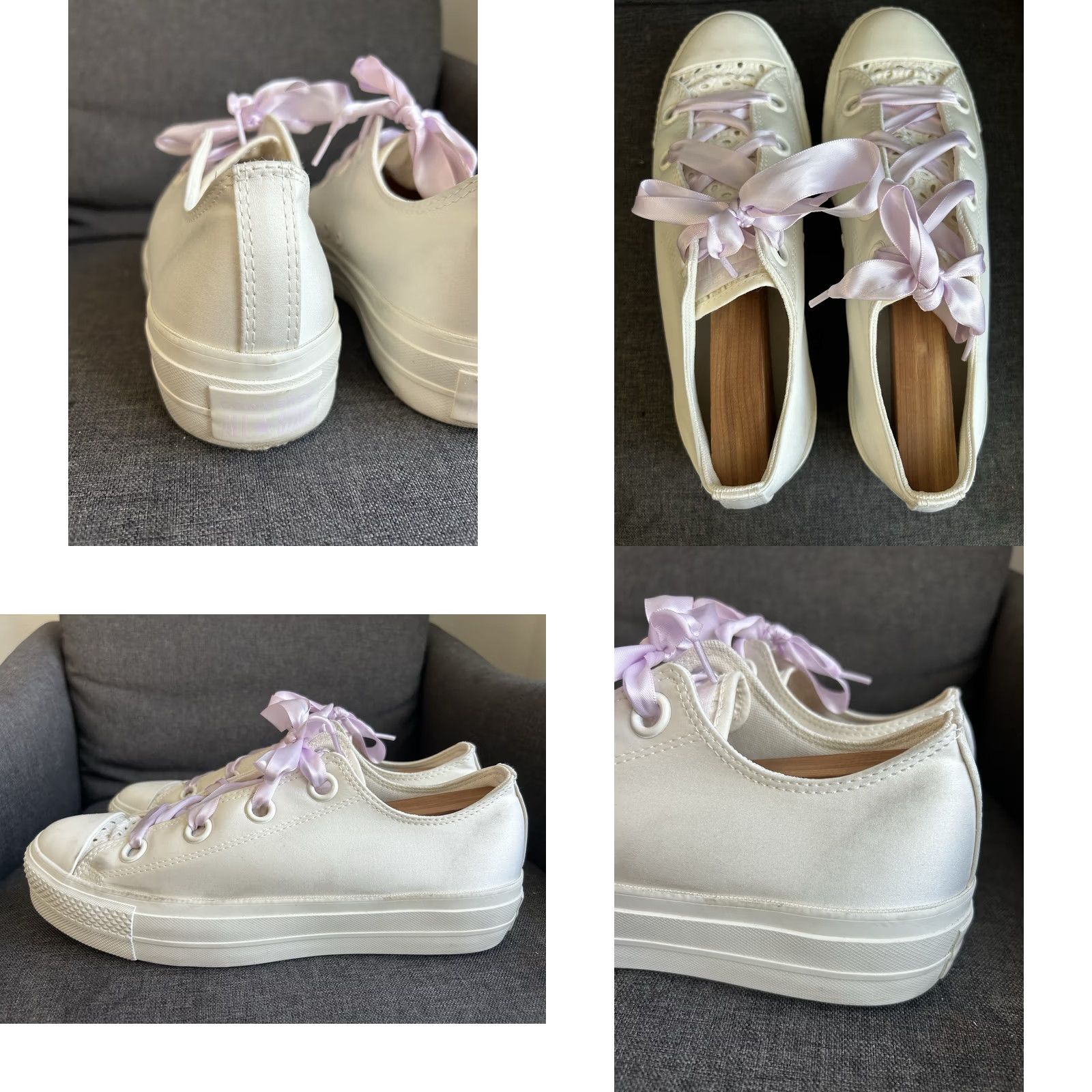 Converse Converse Chuck Taylor Size 11 Egret Lilac Daze Matte Satin Lift Platform Sneaker Women Size US 9 / IT 39 - 8 Thumbnail