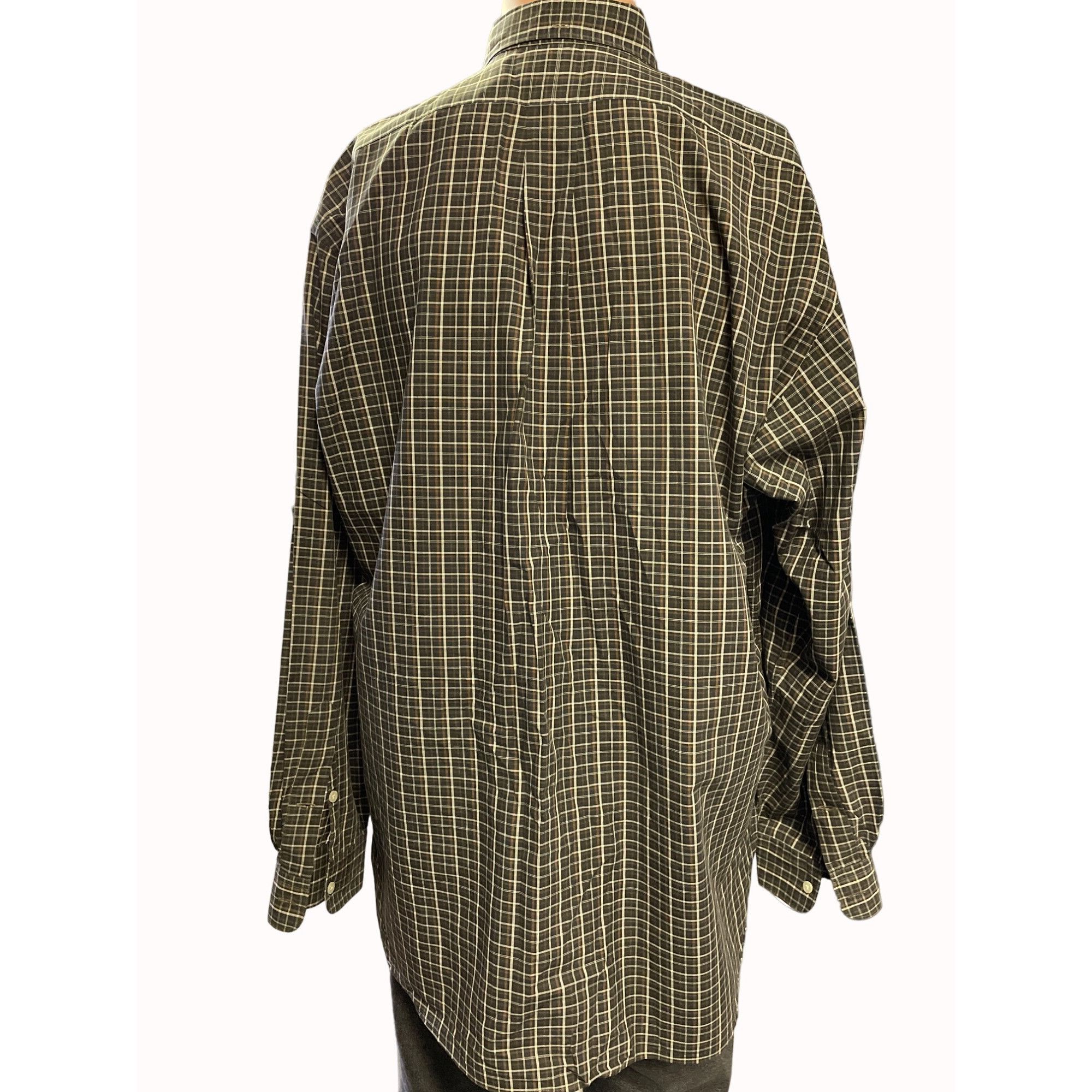Ralph Lauren Ralph Lauren Men's Brown Checkered Button Up Shirt Long Slee Size US L / EU 52-54 / 3 - 3 Thumbnail