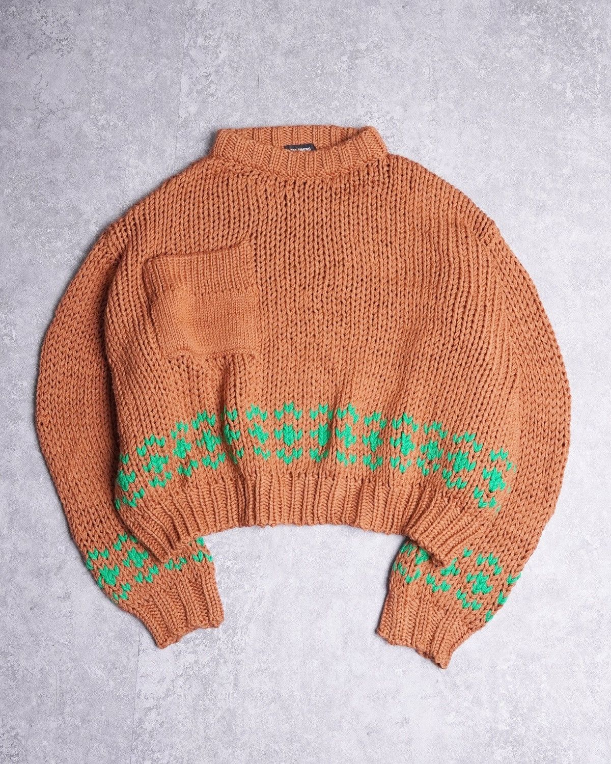 トップス 17aw RAF SIMONS NY Jacquard Wool Sweater RAF SIMONS】NY jacquard wool sweater