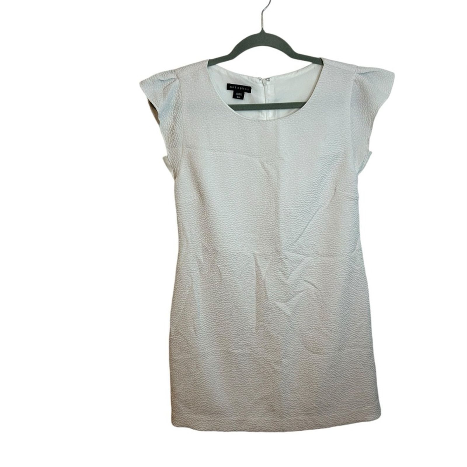 Other Metaphor White Textured Mini Dress Size S / US 4 / IT 40 - 1 Thumbnail