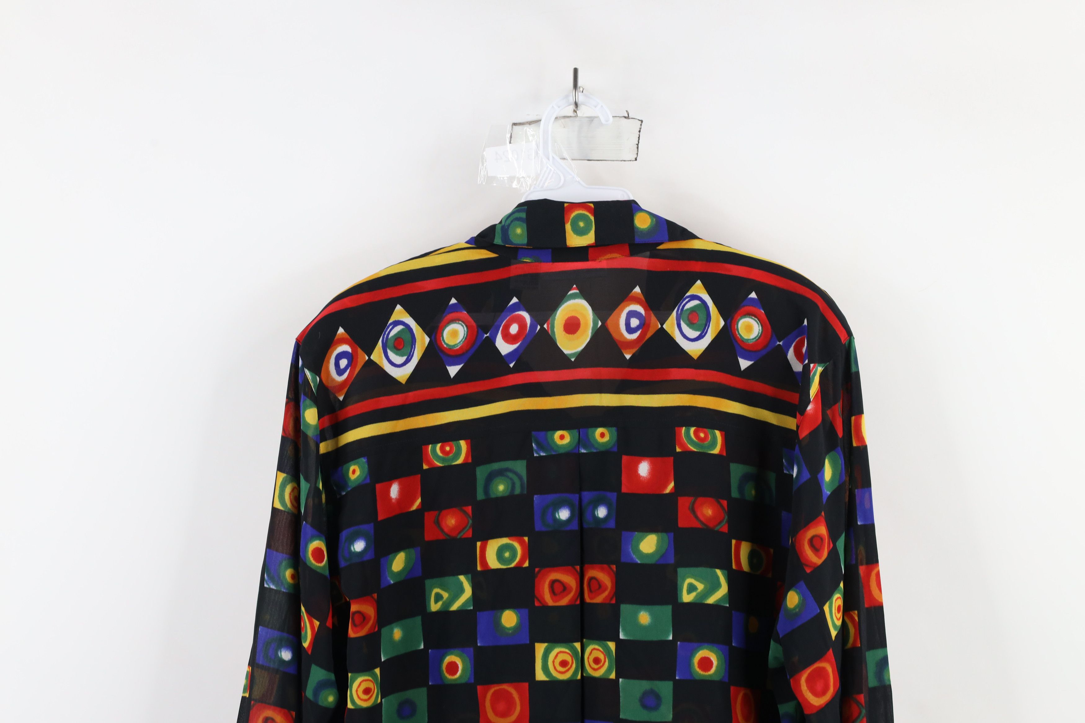 Vintage Vintage 90s Streetwear Abstract Collared Button Shirt Size M / US 6-8 / IT 42-44 - 11 Thumbnail