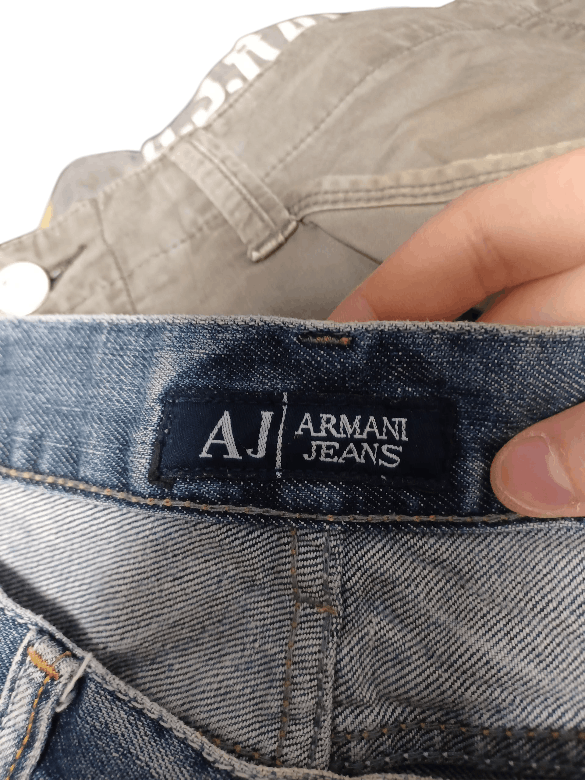 Armani ARMANI JEANS FIRE BIG LOGO AVANT GARDE JEANS DENIM Size US 36 / EU 52 - 5 Thumbnail