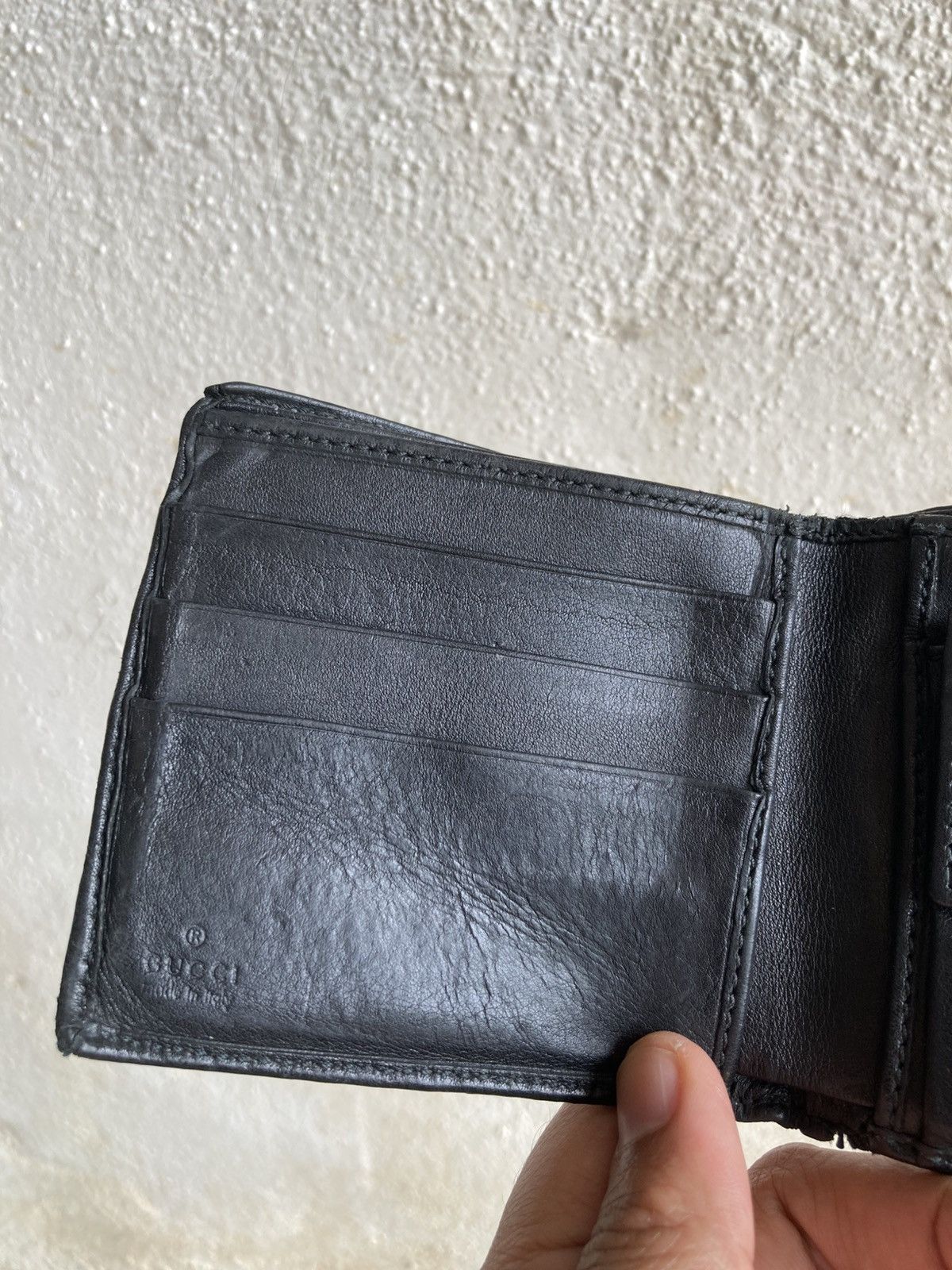 Gucci Gucci GG Monogram Bifold Black Wallet Size ONE SIZE - 4 Thumbnail