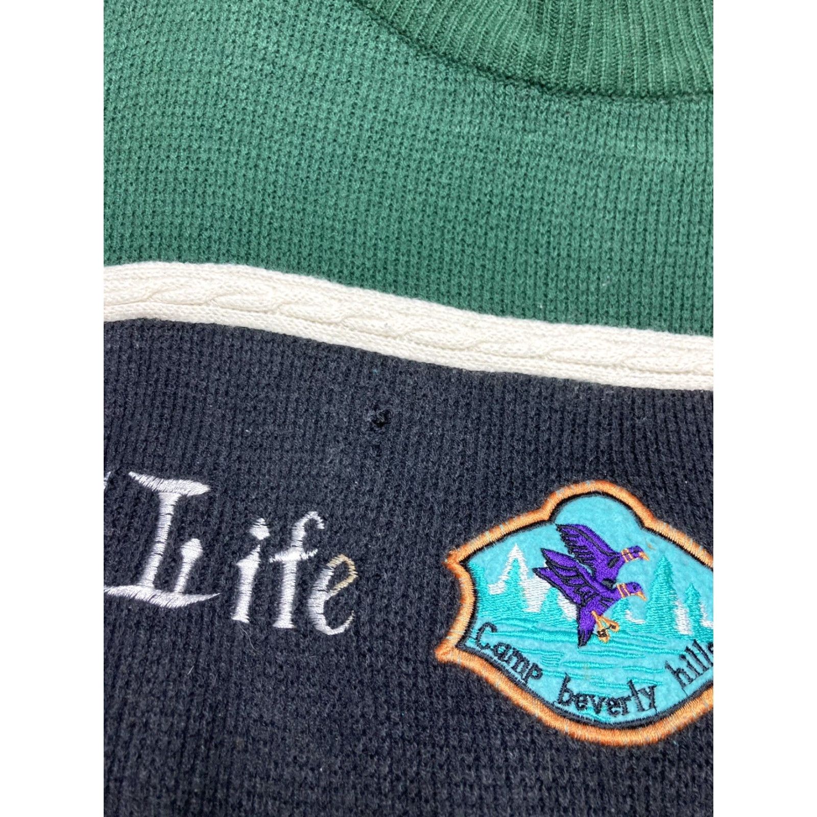 Vintage VINTAGE Animal Men Sweater Knit Pullover Green M Medium Ducks Animals Camp Beverly Hills Wildlife Preserve Size US M / EU 48-50 / 2 - 3 Thumbnail