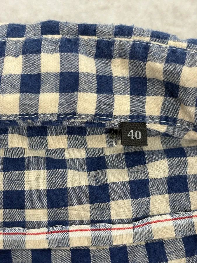 Prada 2000s Prada Blue & White Checkered Shirt Size US M / EU 48-50 / 2 - 9 Thumbnail