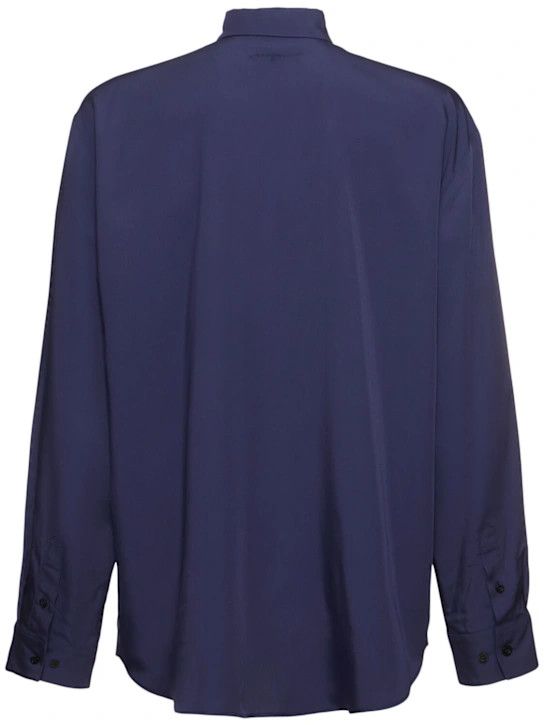 MSGM o1lsvrm0425 Viscose Shirt in Navy Size US XXL / EU 58 / 5 - 2 Thumbnail