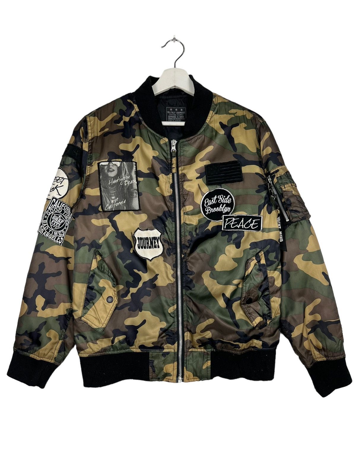 Japanese Brand 🔥 RIOT RIOT EDWARDS CAMO BOMBER JACKET Size US L / EU 52-54 / 3 - 1 Thumbnail