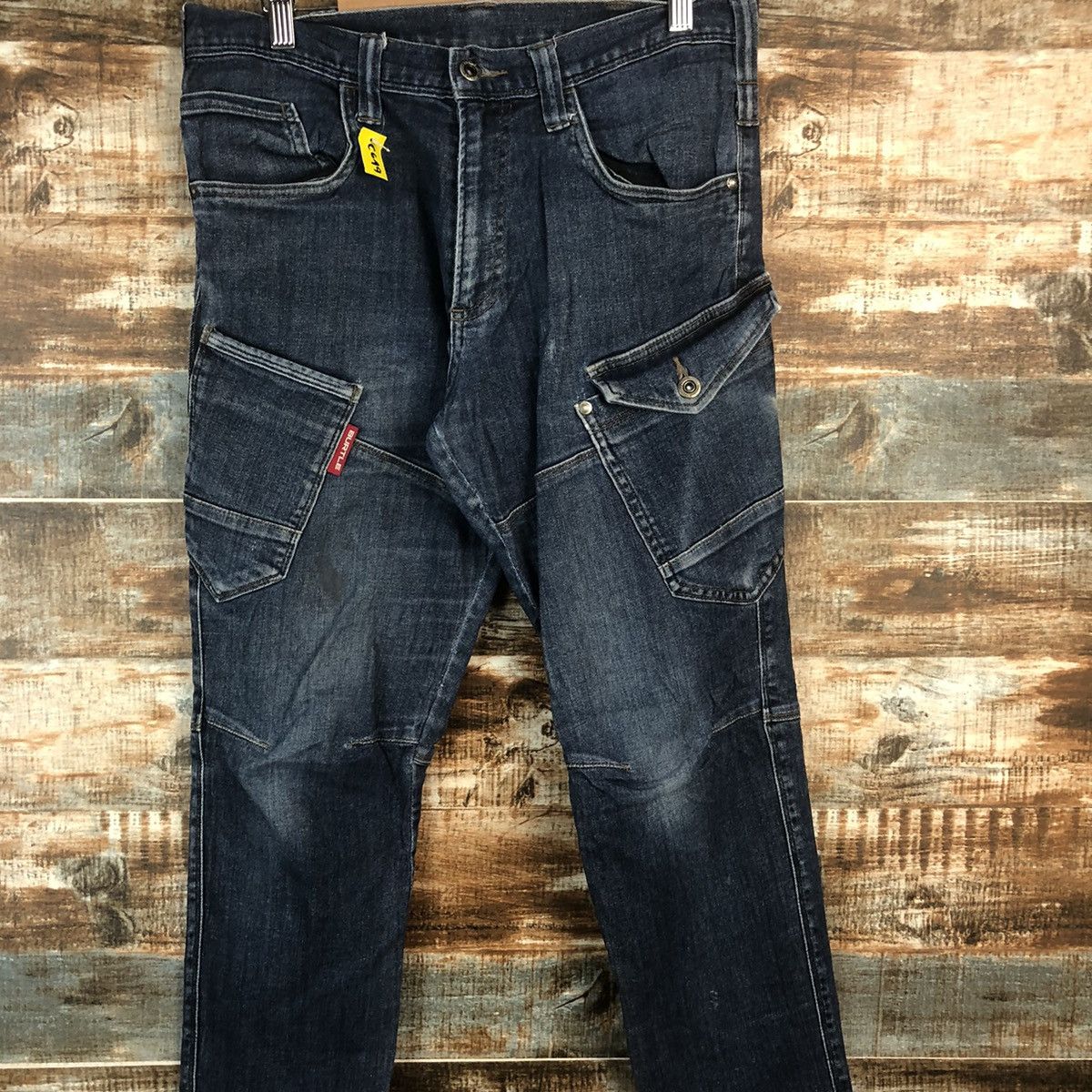 Japanese Brand DL Burtle Blue Utility worker Cargo Multipocket Pants #C649 Size US 32 / EU 48 - 5 Thumbnail