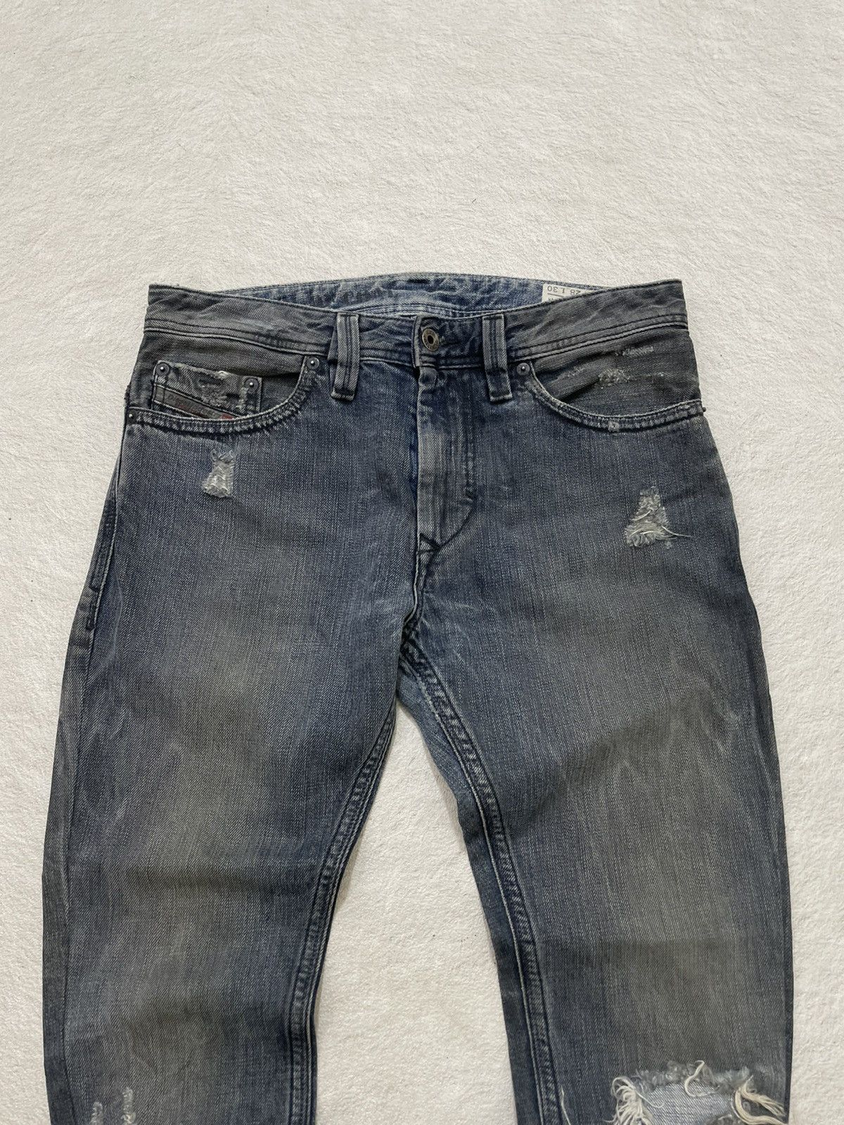 Kapital 2000s Diesel Thanaz Denim Ripped Jeans wash Ifsix LGB Number Size US 30 / EU 46 - 2 Thumbnail