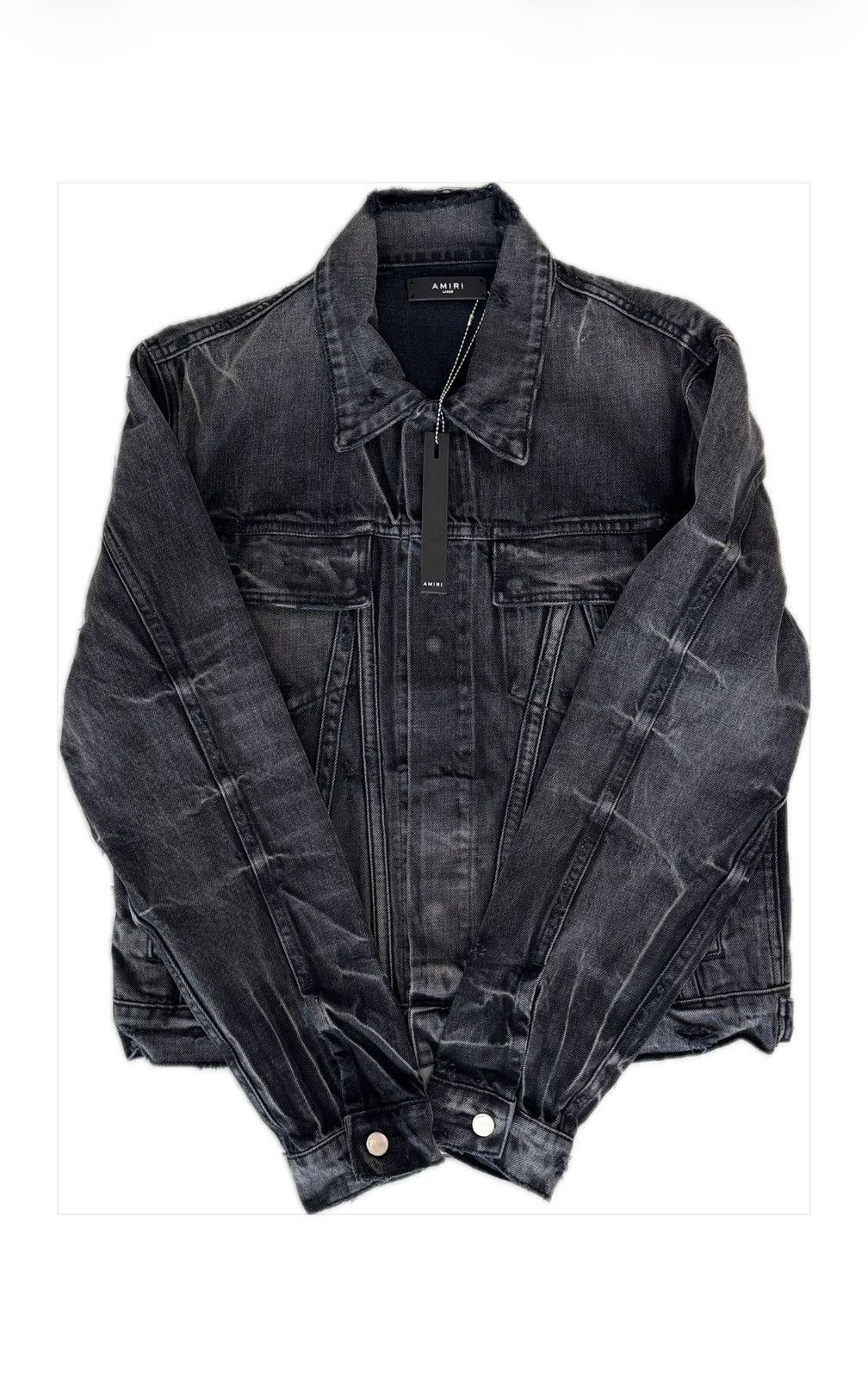Amiri AMIRI Distressed Denim Jacket, Size L. Size US L / EU 52-54 / 3 - 1 Thumbnail