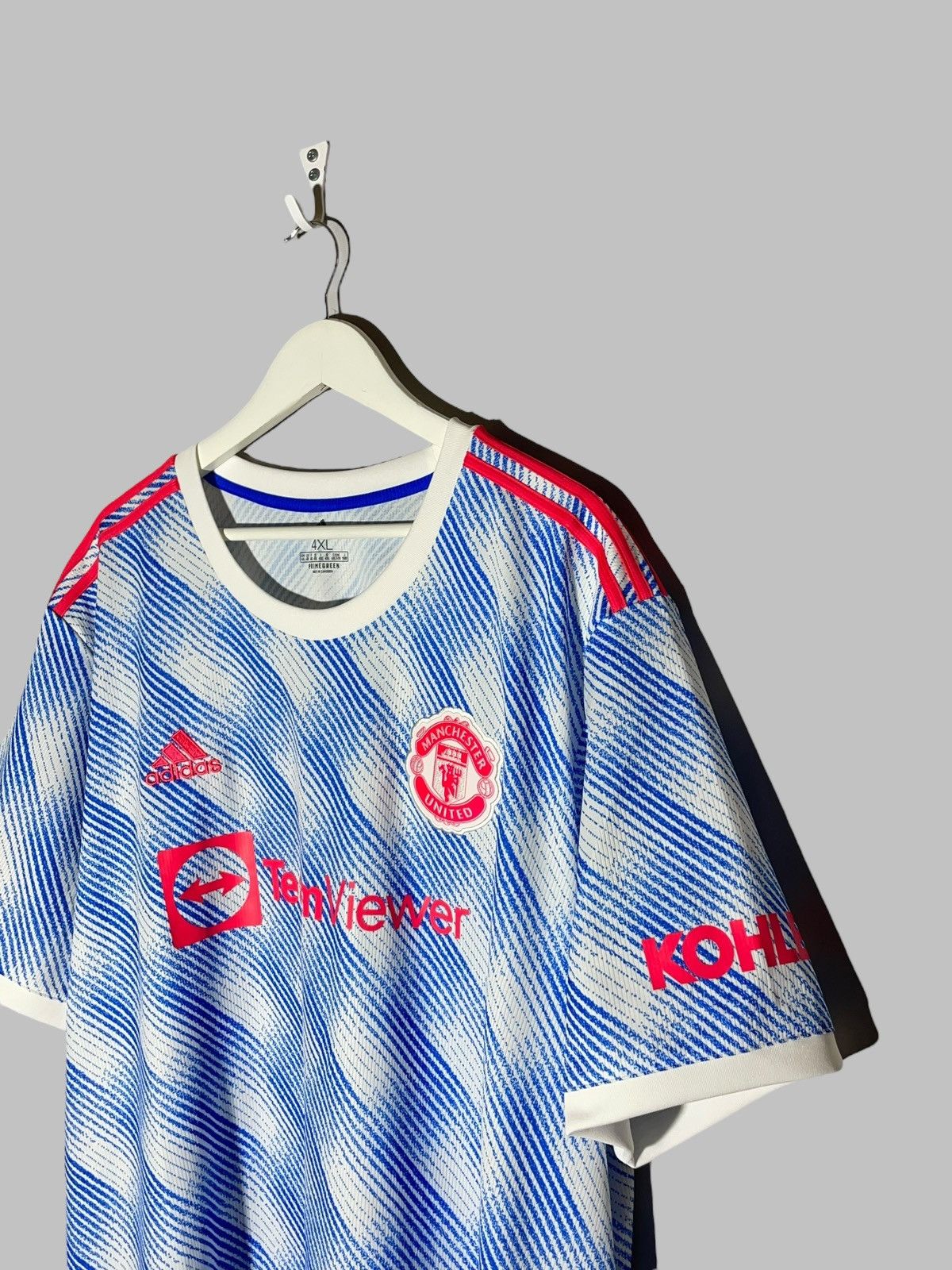 Adidas Manchester United Adidas 2021/22 Away Football Shirt Size US XXL / EU 58 / 5 - 4 Thumbnail