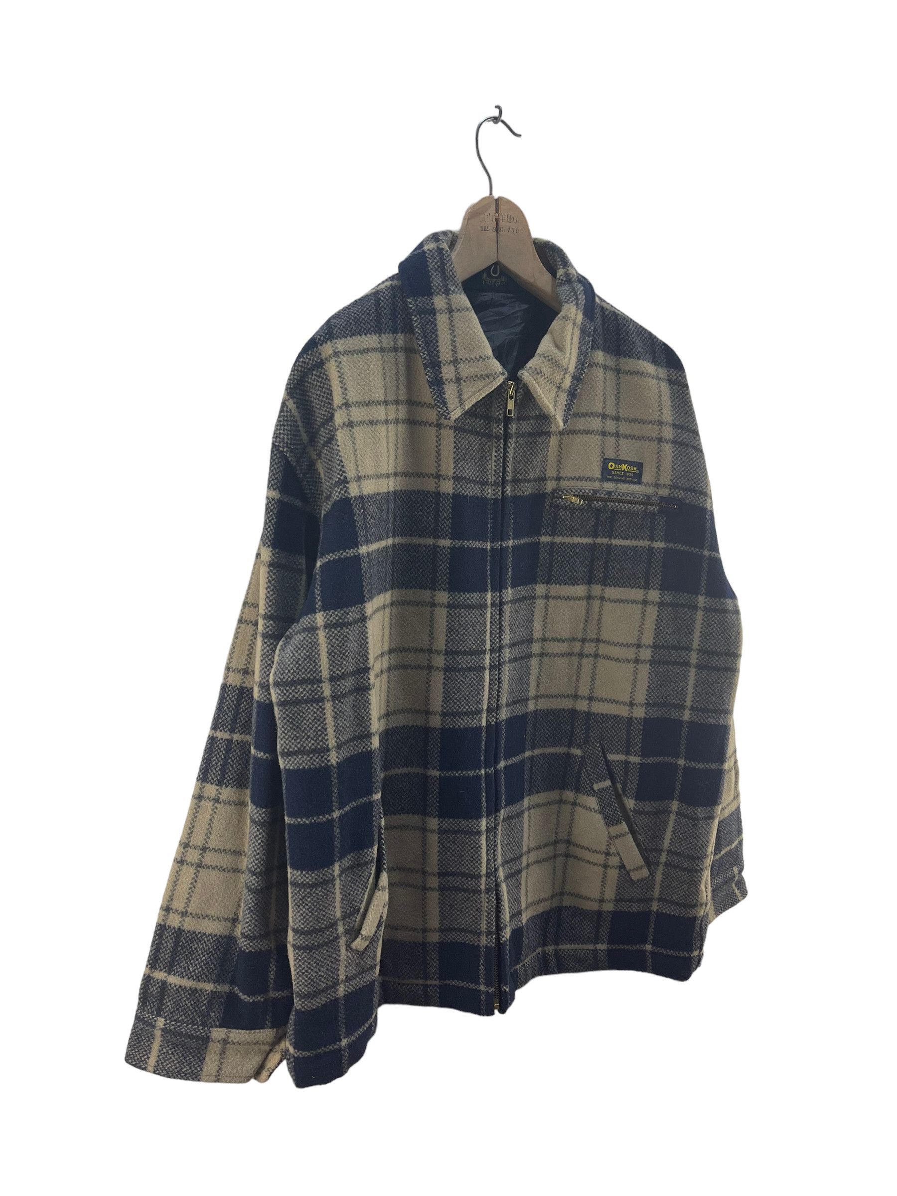 Flannel Vintage Oshkosh Flannel Wool Jacket Size US L / EU 52-54 / 3 - 5 Thumbnail