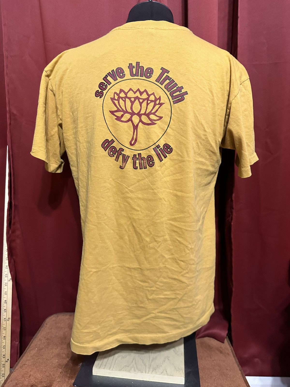 Vintage Vintage One O Eight Tshirt Defy The Lie Lotus Boho Grail Size US XL / EU 56 / 4 - 1 Thumbnail