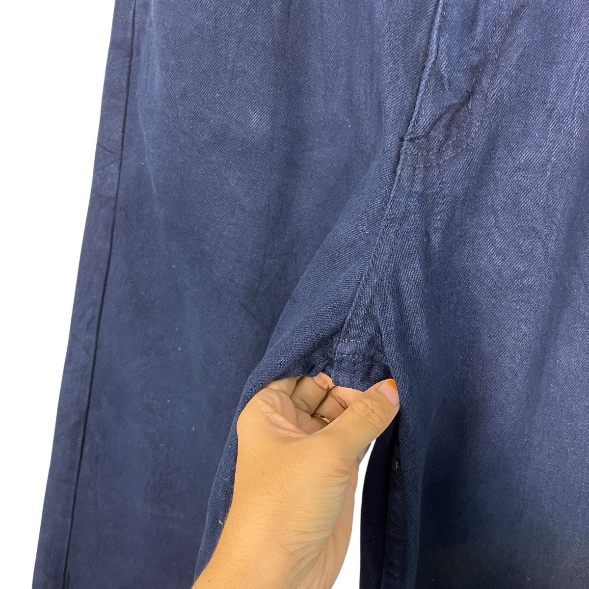 American Apparel Vintage Wideleg Dark Blue Denim Jeans Size US 35 - 13 Thumbnail