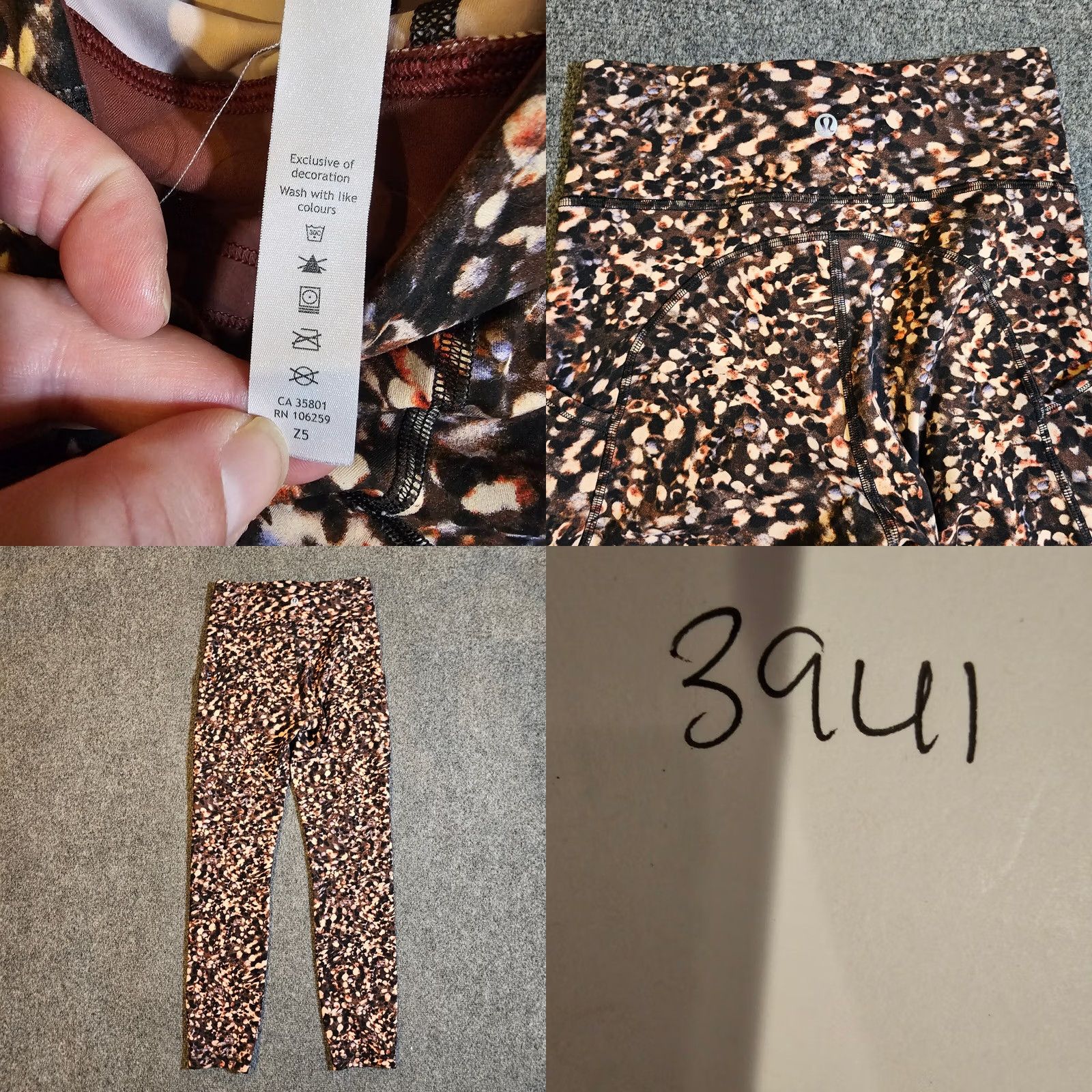 Lululemon Lululemon Pants Womens 4 Brown Invigorate Cropped Capri Stretch Compression Dots Geometric Pattern Cropped Stretchy Activewear 4 Women Mens Size 27" / US 4 / IT 40 - 8 Thumbnail