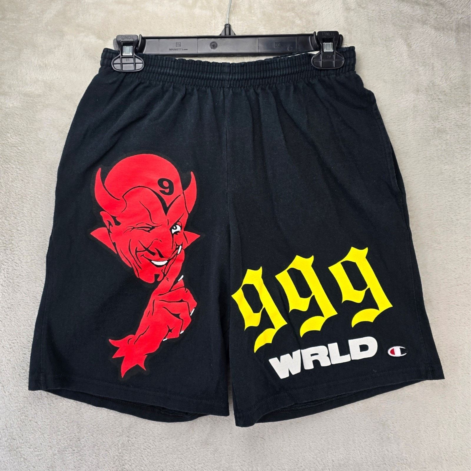 Champion 999 Club X Champion Shorts Mens Small RARE Juice Wrld Devil Size US 26 / EU 42 - 1 Thumbnail