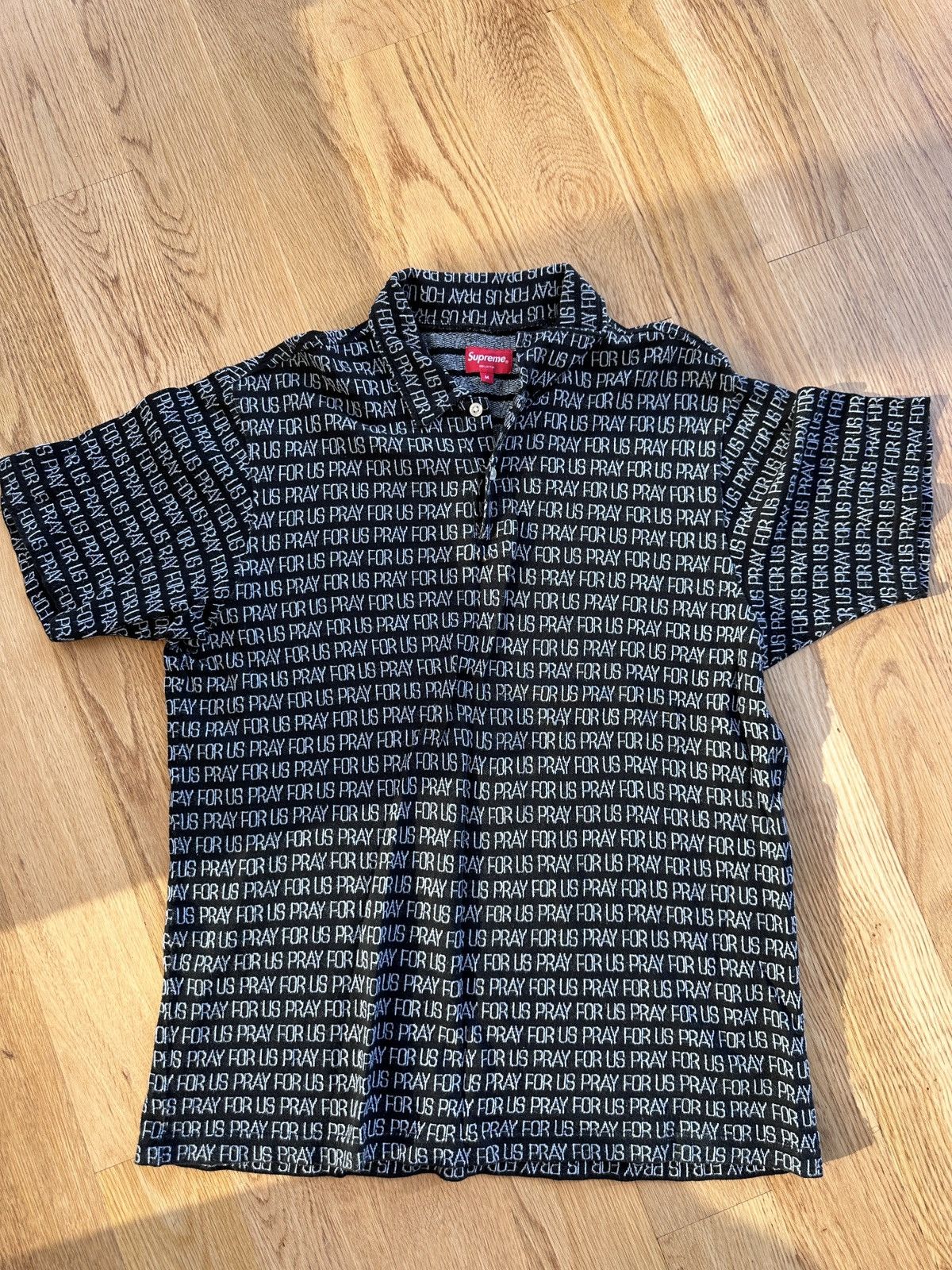 Supreme Supreme Heavenly Silk Polo FW22 black | Grailed