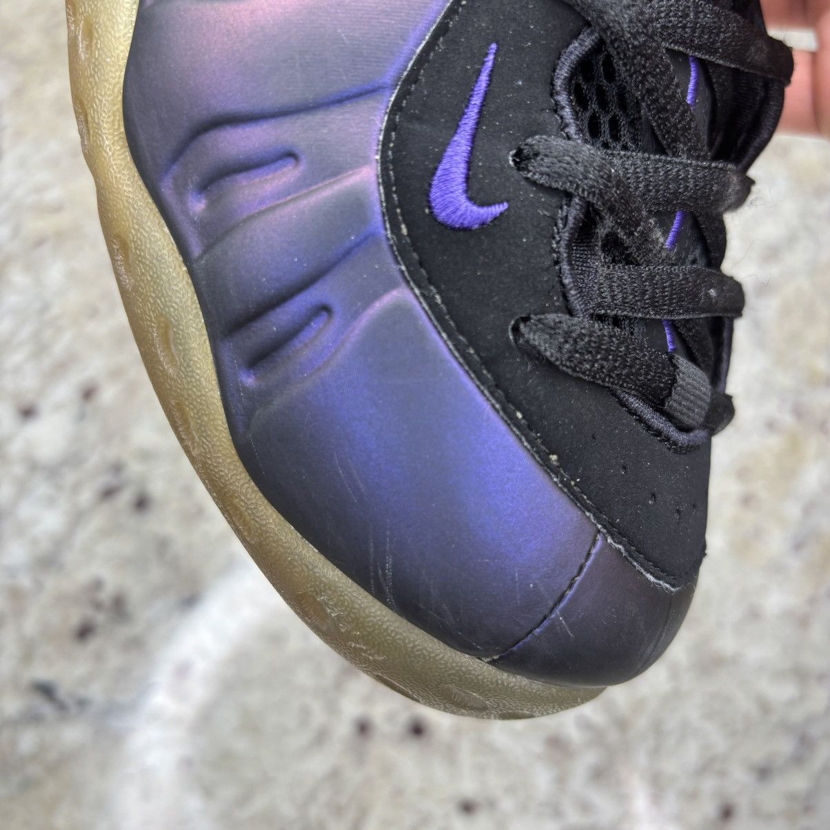 Nike Size 10.5-Nike Foamposite One Eggplant (2017) WORN No Box Size US 10.5 / EU 43-44 - 7 Thumbnail