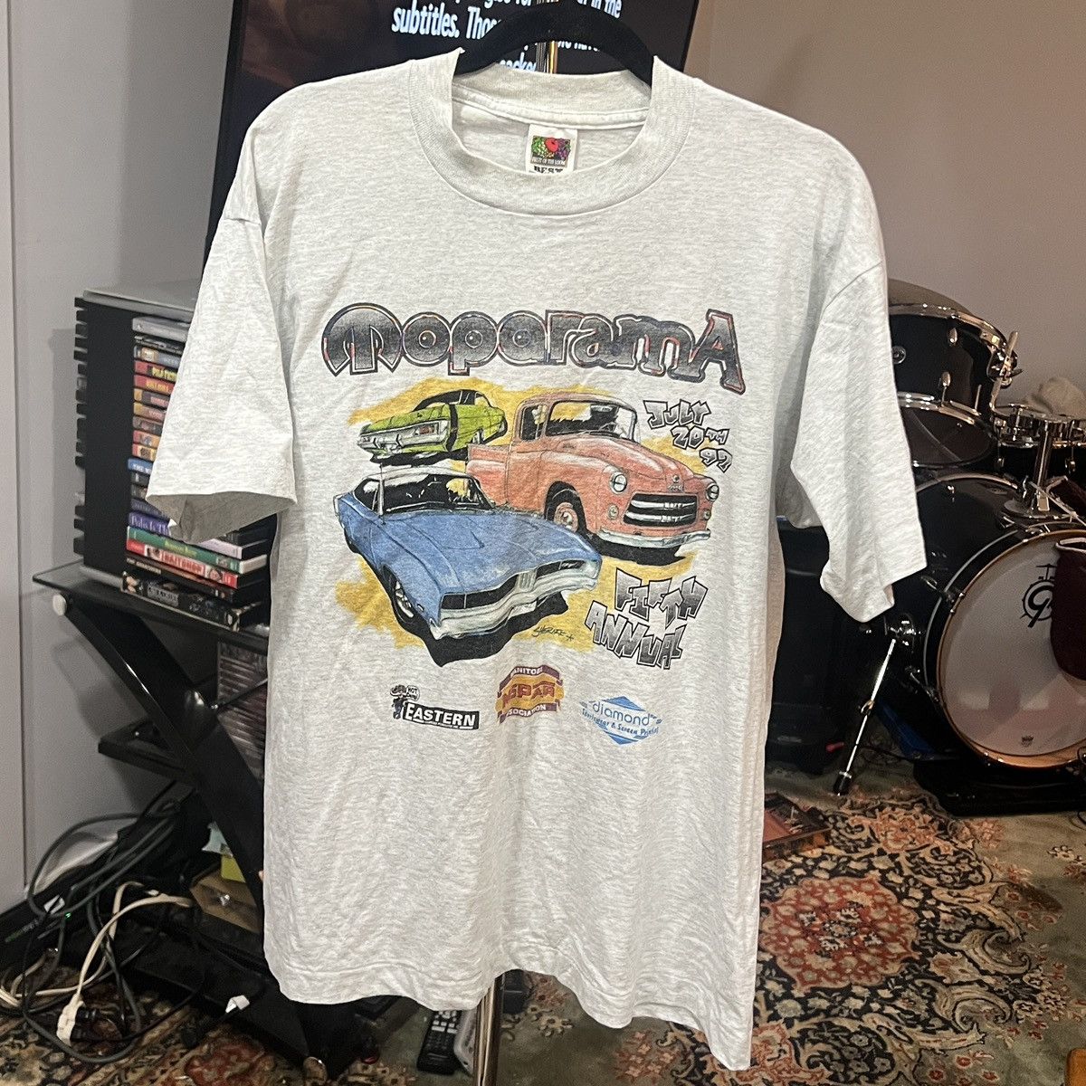 Fruit Of The Loom vintage mopar car meet tee Size US L / EU 52-54 / 3 - 1 Thumbnail