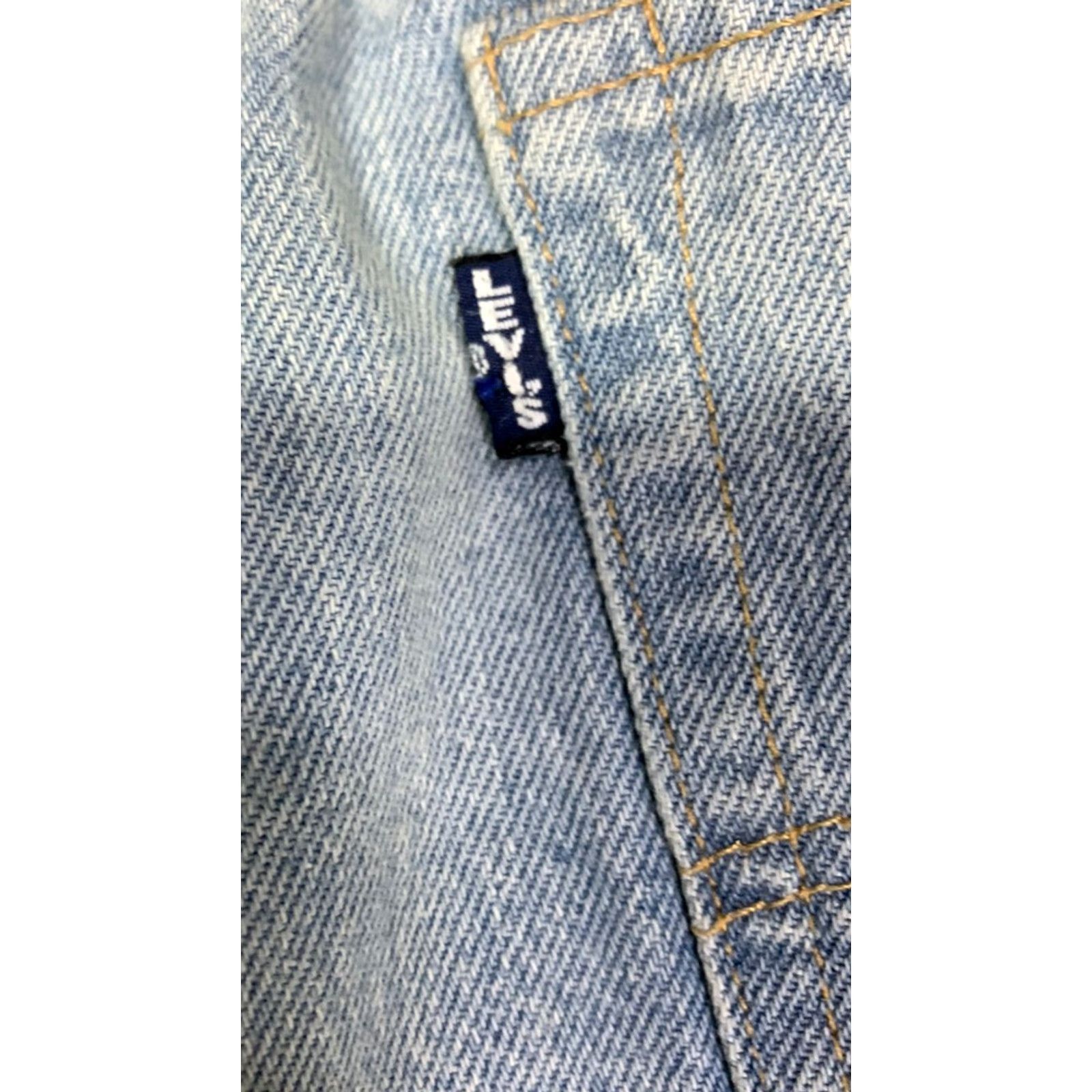 Levi's Levi's 501 Taper Women's Mid Rise Selvedge Jeans Blue 29x27 Big E Size 29" - 6 Thumbnail
