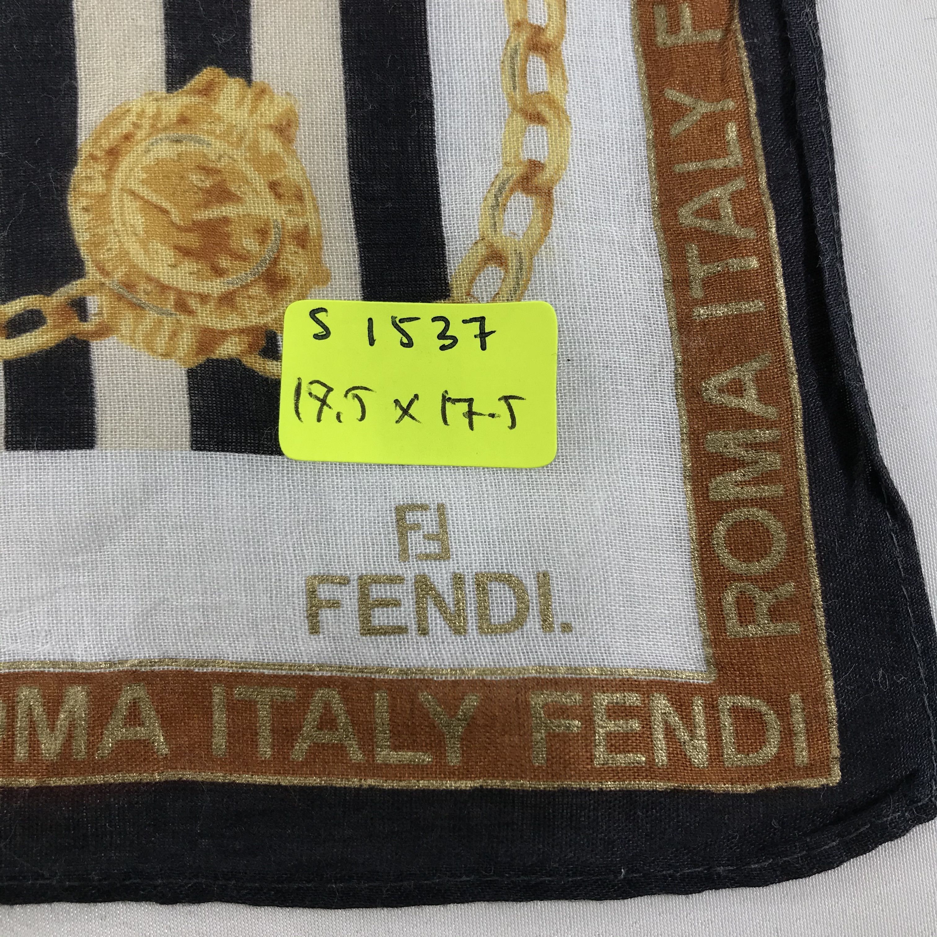 Vintage Vintage Fendi Bandana / Handkerchief / Neckerchief - S1537 Size ONE SIZE - 5 Thumbnail