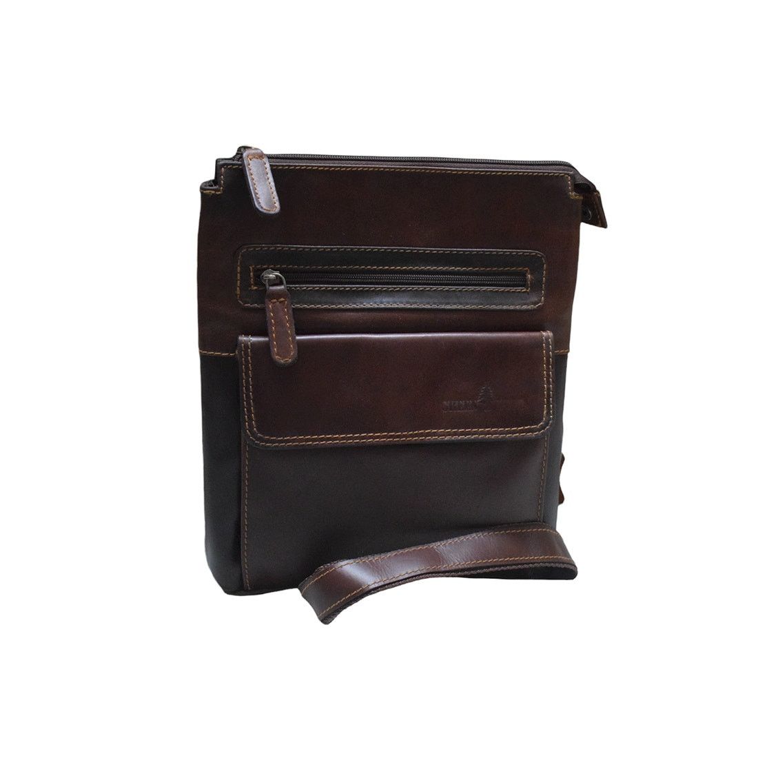 Handmade New Brown Leather Messenger Bag Size ONE SIZE - 1 Thumbnail