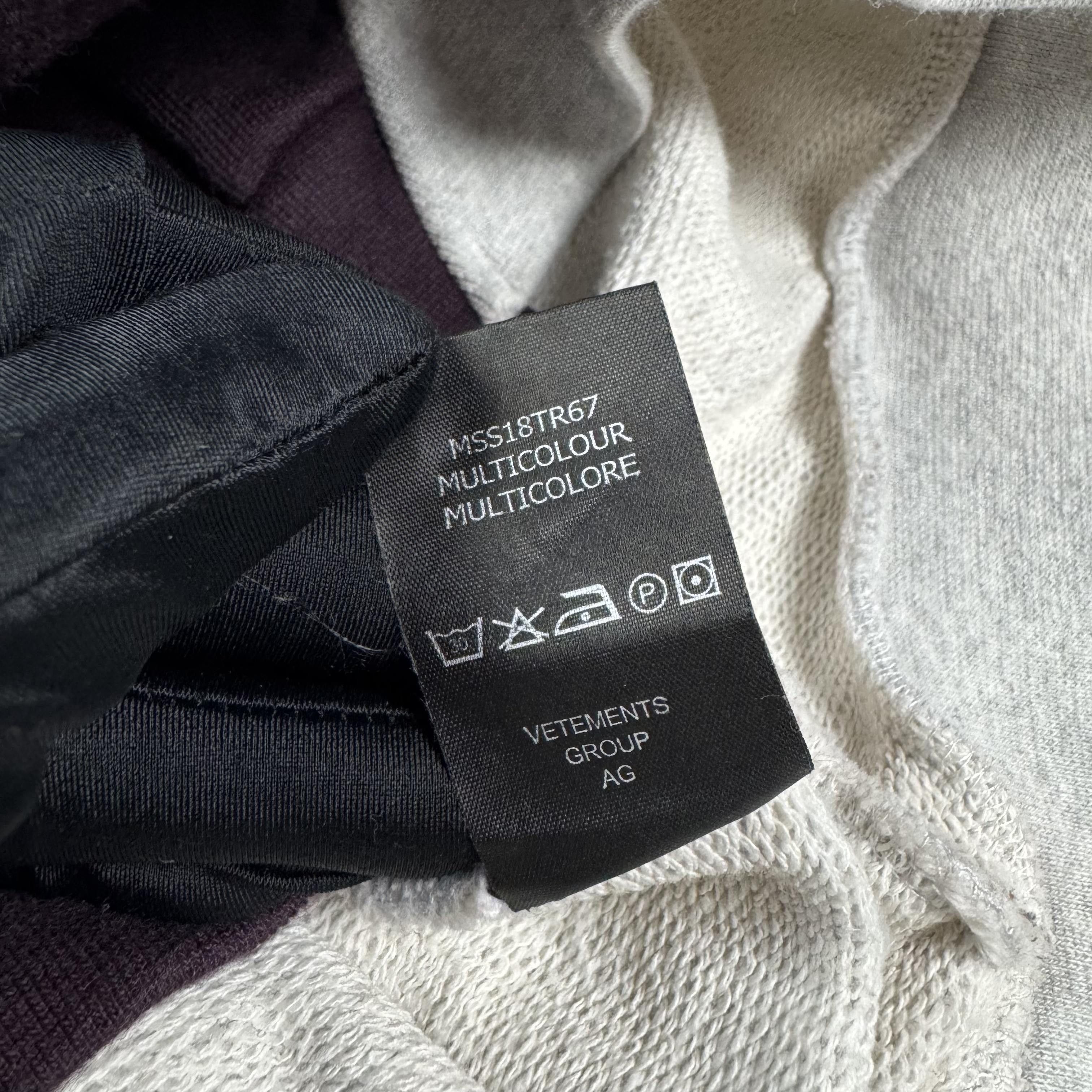 Vetements VETEMENTS SS18 CUT UP SPLIT ZURICH HOODIE Size US XS / EU 42 / 0 - 9 Thumbnail