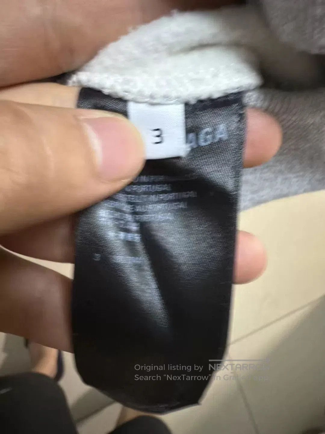 Japanese Brand Balenciaga Gray Jelly Sweatshirt. Size US L / EU 52-54 / 3 - 4 Thumbnail