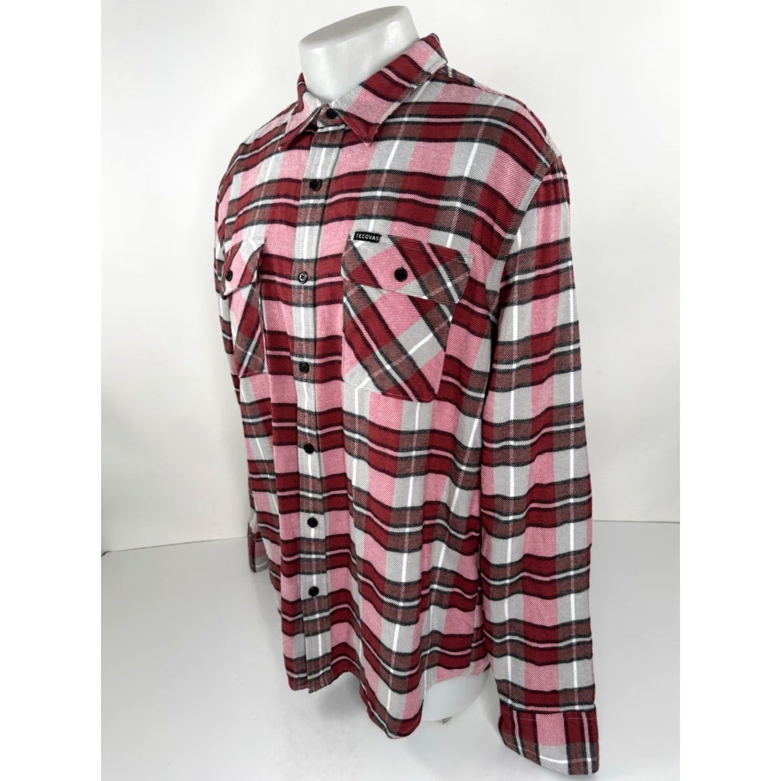 Tecovas TECOVAS Plaid Soft Flannel Shirt Mens L Multicolor EXCELLENT Size US L / EU 52-54 / 3 - 2 Thumbnail