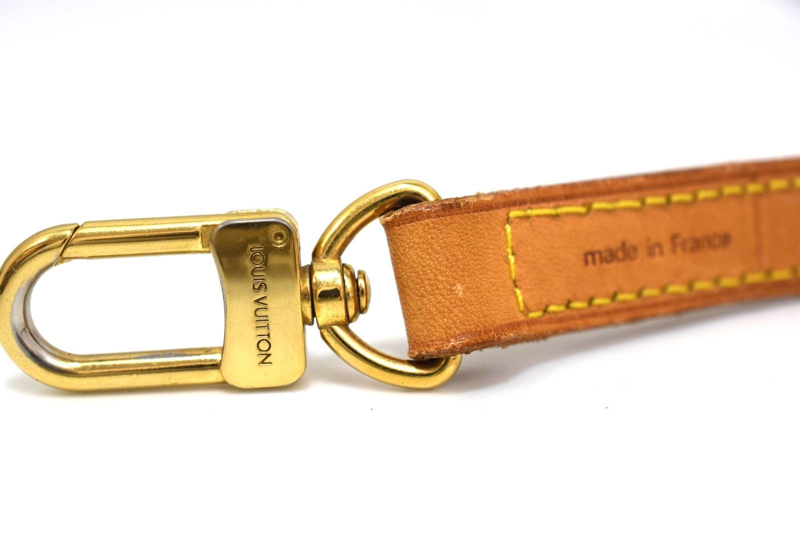 Louis Vuitton Louis Vuitton Leather Shoulder Strap Beige Size ONE SIZE - 7 Thumbnail