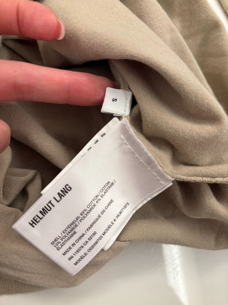 Helmut Lang HELMUT LANG Sand color knitted sweater with a bare shoulde Size S / US 4 / IT 40 - 4 Thumbnail
