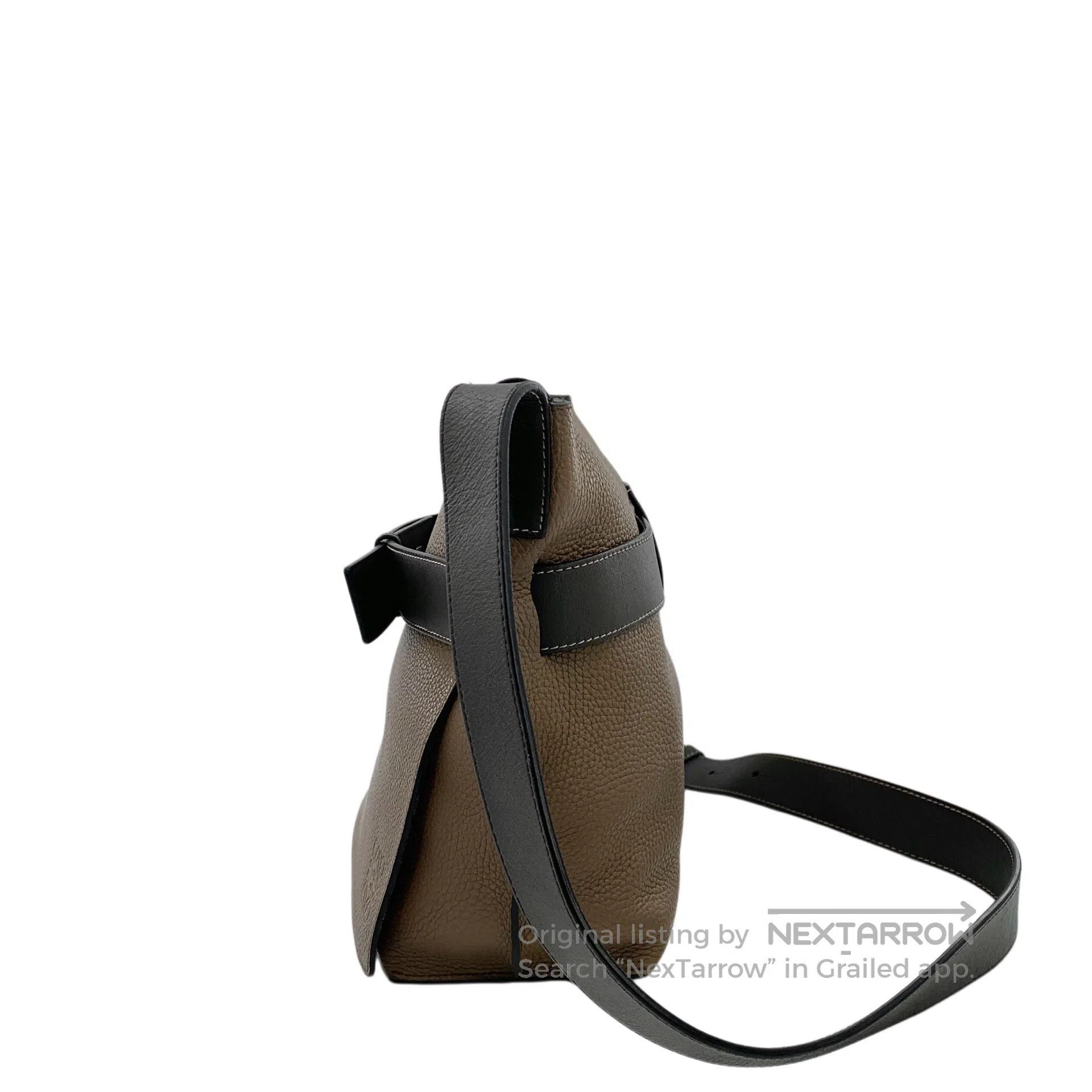 Loewe Loewe Brown logo embossed postman bag crossbody bag| Size ONE SIZE - 2 Thumbnail