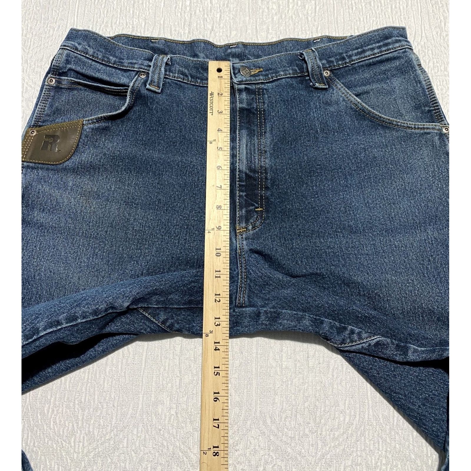 Wrangler Wrangler Riggs Jeans Mens 38x30 Blue Straight Denim Workwear Pants Jeans Size US 38 / EU 54 - 6 Thumbnail