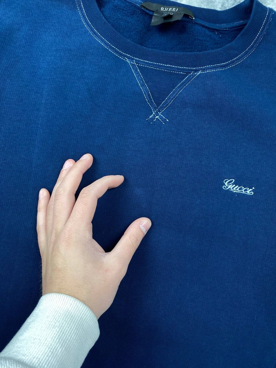 Gucci Gucci Swetshirt Mini Logo Men Size S Blue Size US S / EU 44-46 / 1 - 10 Thumbnail